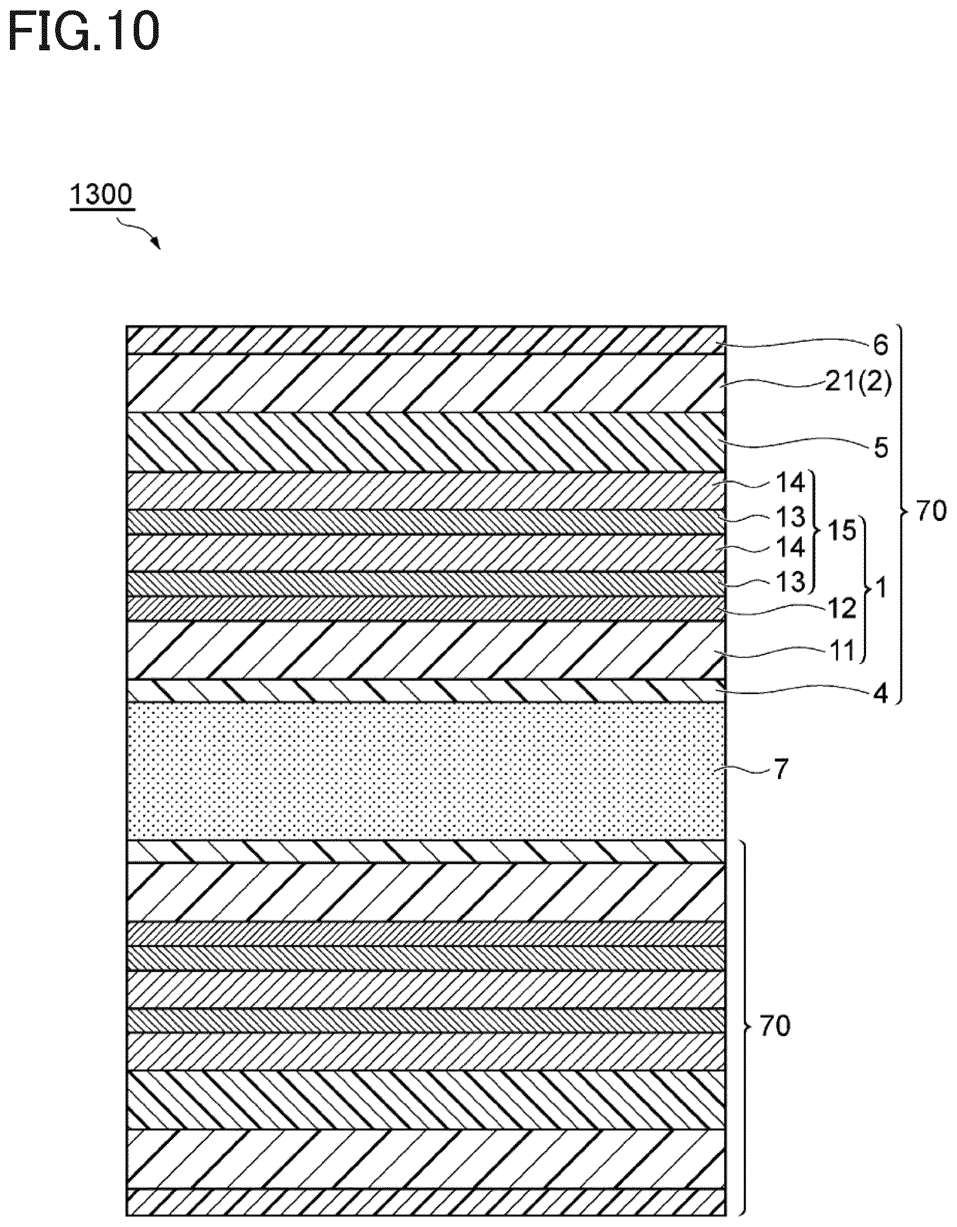 Patent US12107198 Figure 10 – Barrier film and method for manufacturing the same, wavelength conversion sheet and method for manufacturing the same, and optical laminate and method for manufacturing the same