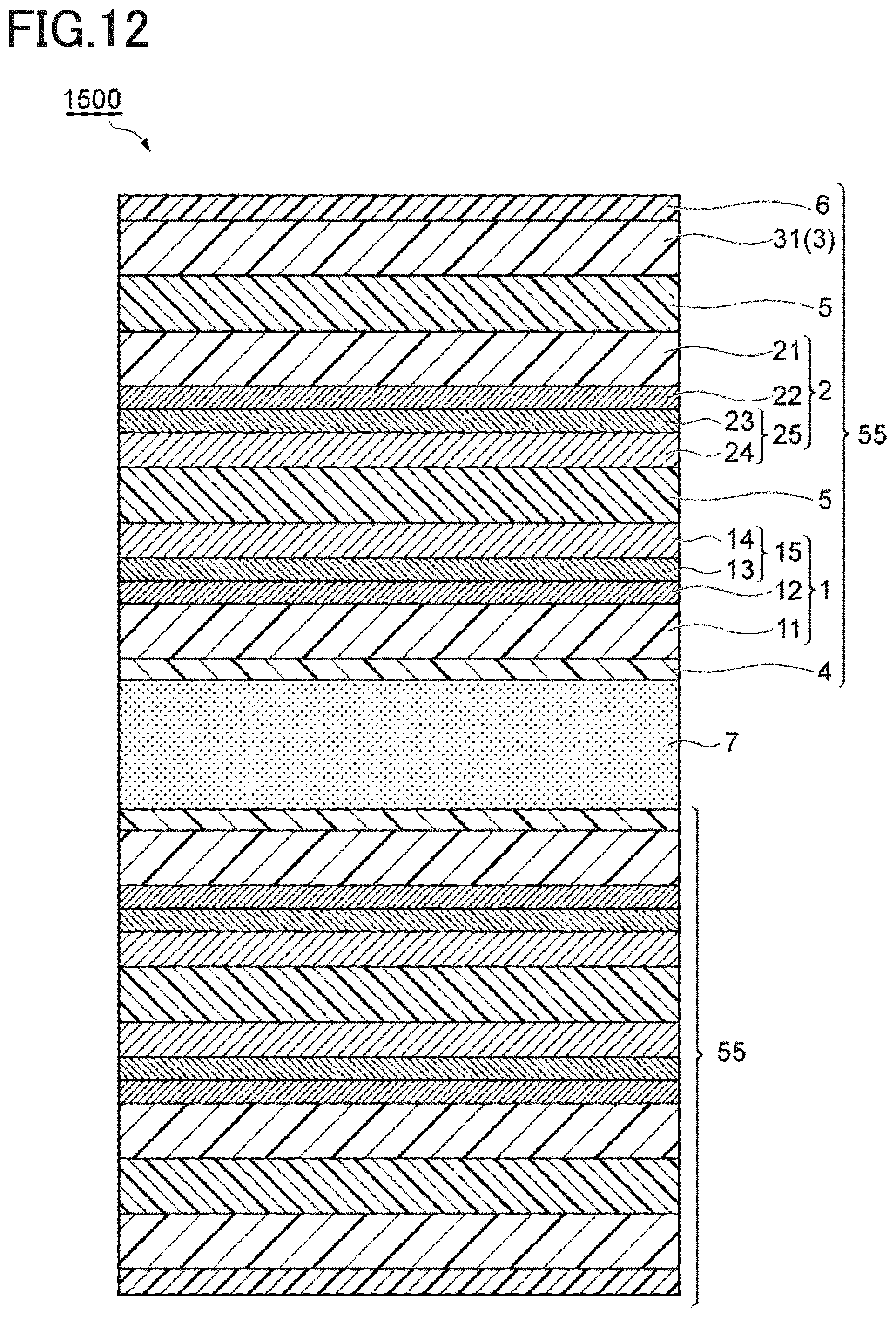 Patent US12107198 Figure 12 – Barrier film and method for manufacturing the same, wavelength conversion sheet and method for manufacturing the same, and optical laminate and method for manufacturing the same