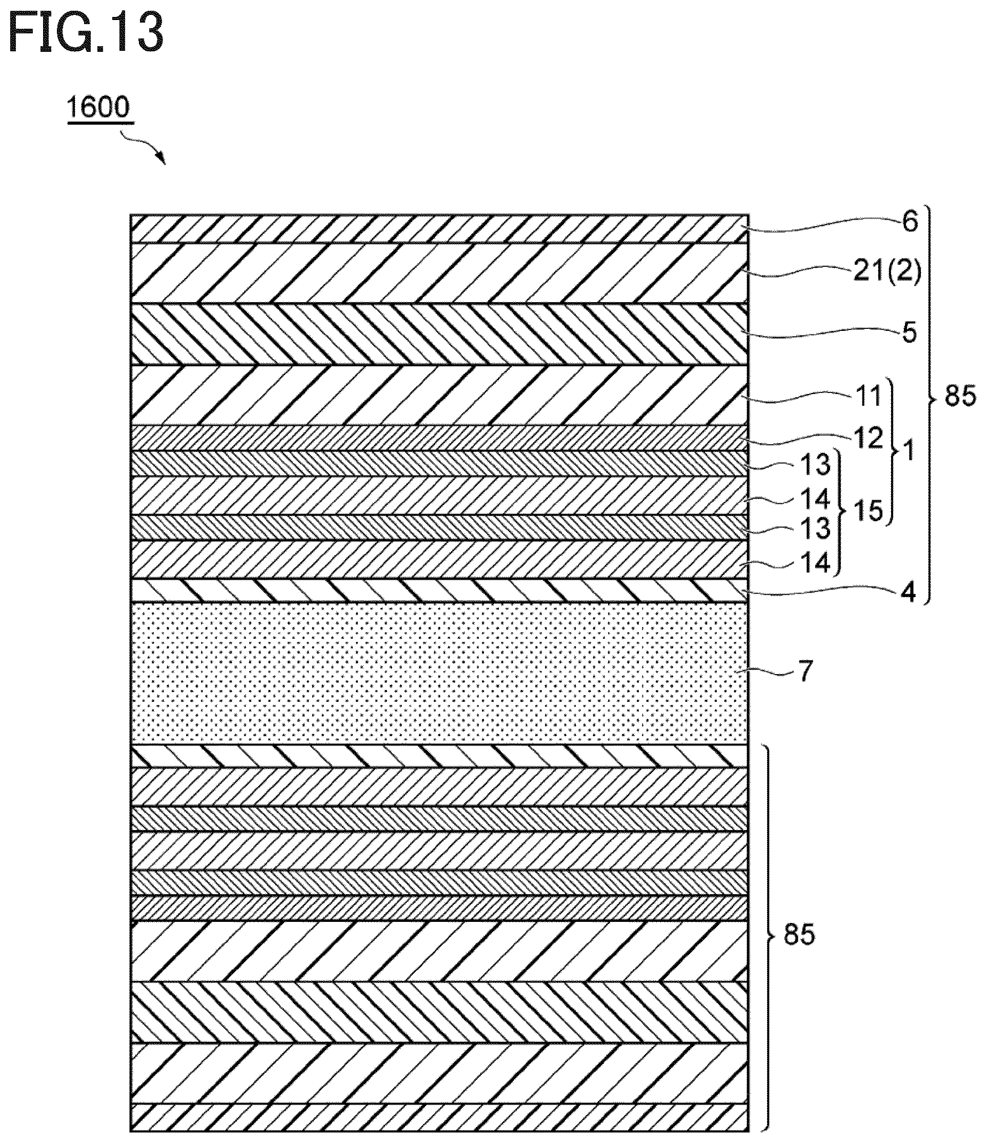 Patent US12107198 Figure 13 – Barrier film and method for manufacturing the same, wavelength conversion sheet and method for manufacturing the same, and optical laminate and method for manufacturing the same