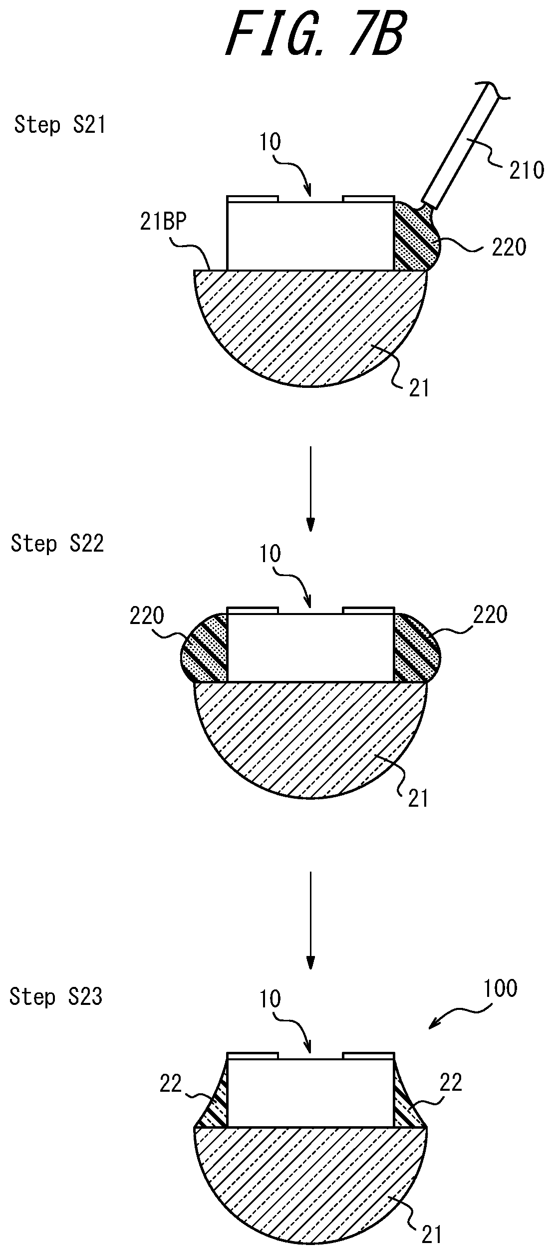 Patent US12107199 Figure 10 – Light-emitting element lamp and method for manufacturing the same