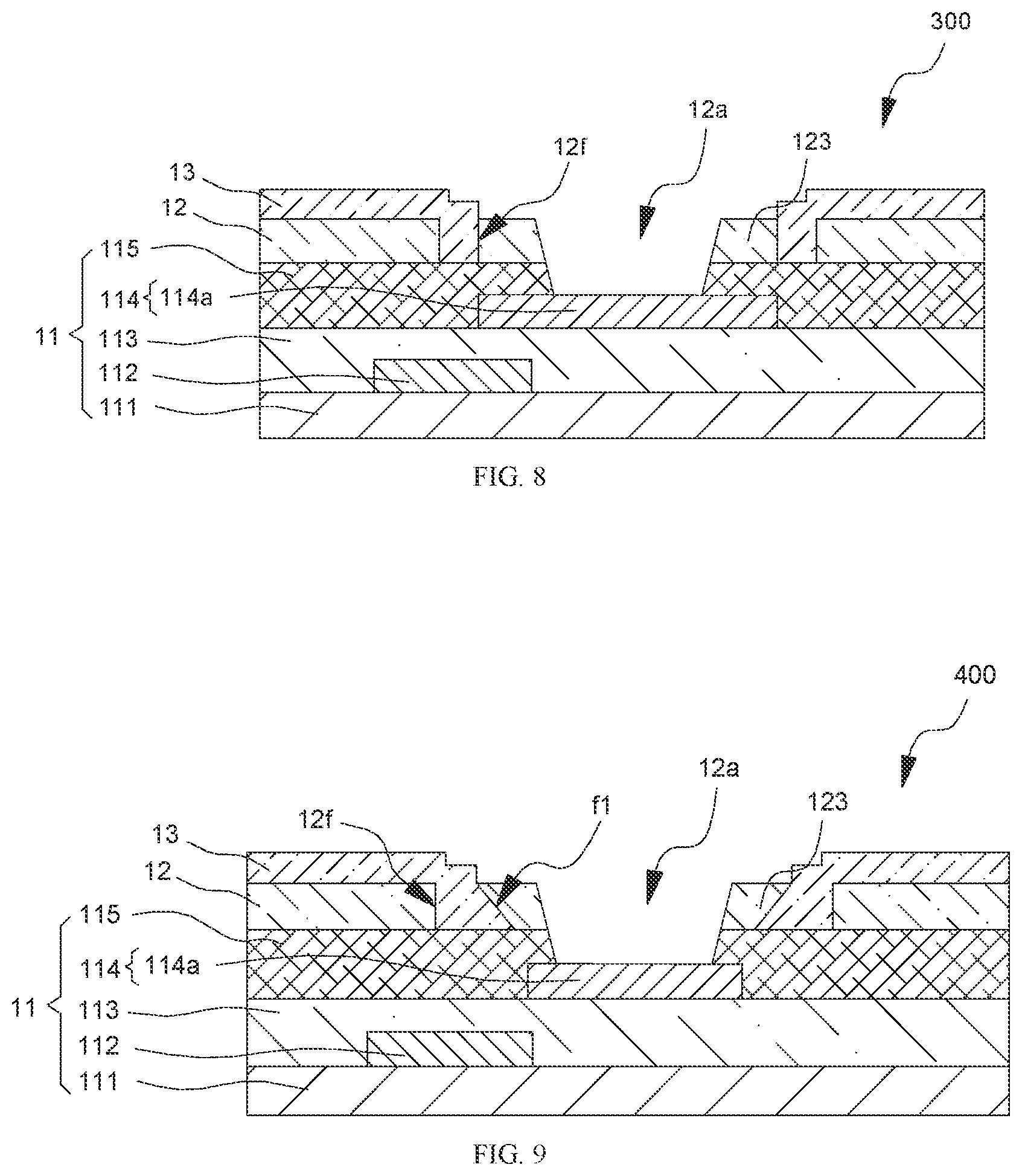 Patent US12107200 Figure 4 – Backplane and light emitting diode panel