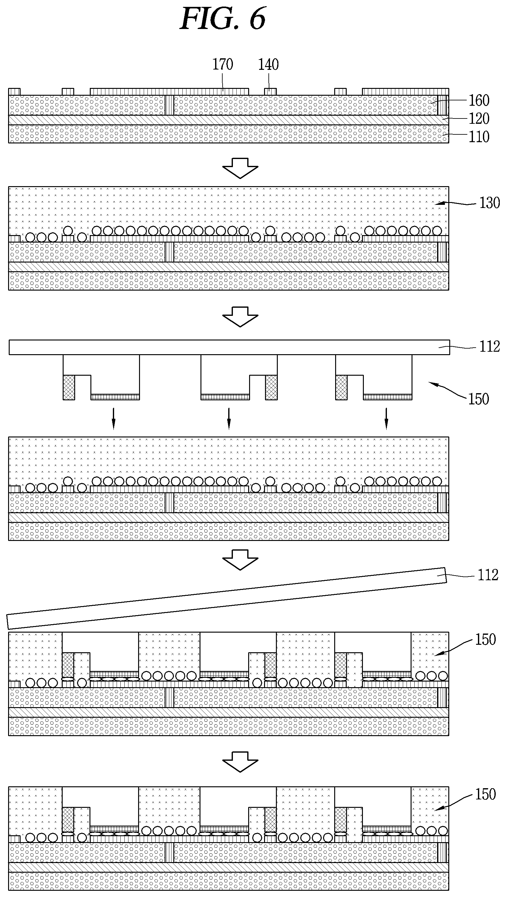 Patent US12107205 Figure 6 – Method for manufacturing display device using semiconductor light-emitting elements and display device