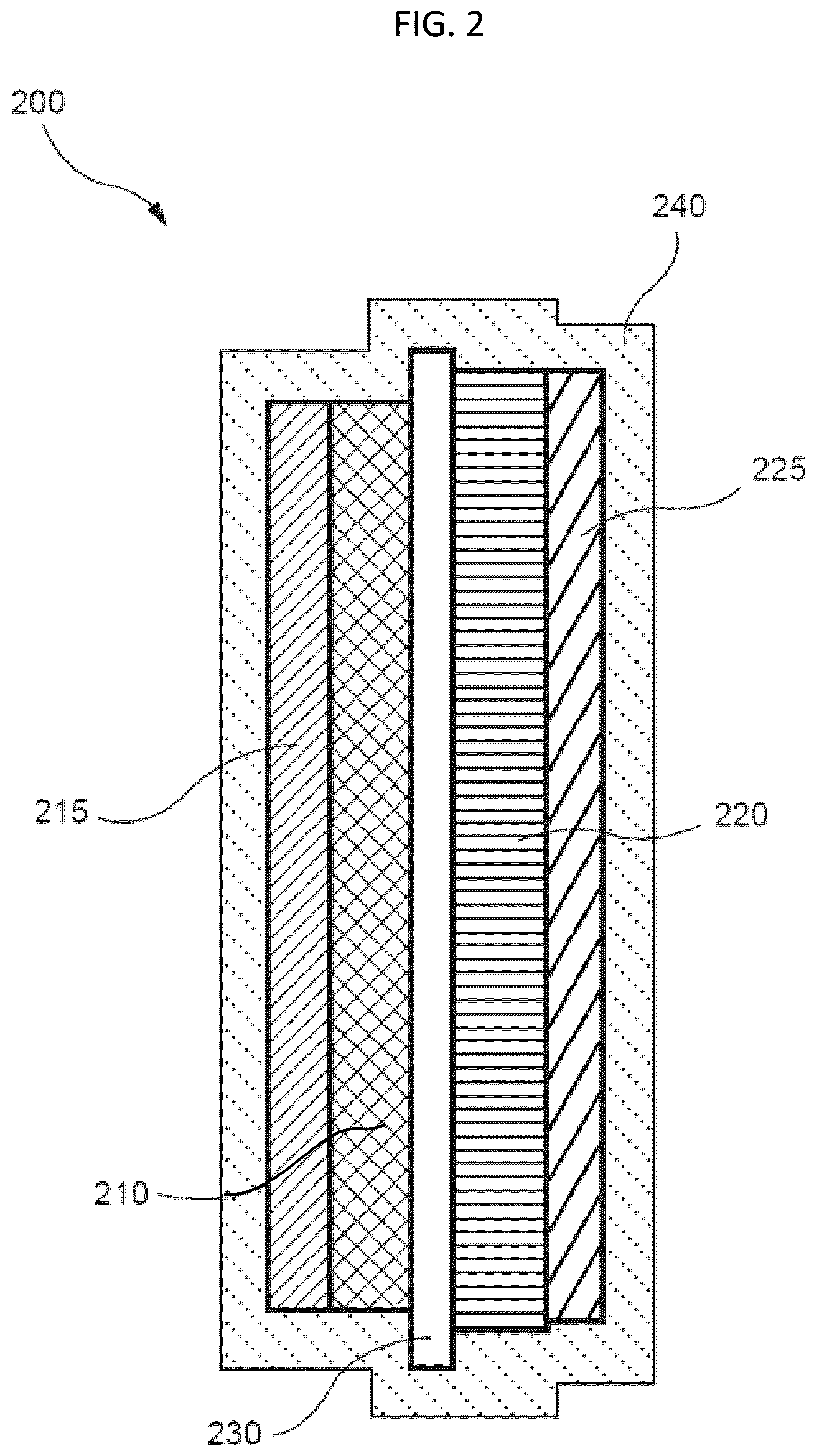 Patent US12107211 Figure 5 – Electrochemical cells including selectively permeable membrane and semi-solid electrodes, and method of manufacturing the same