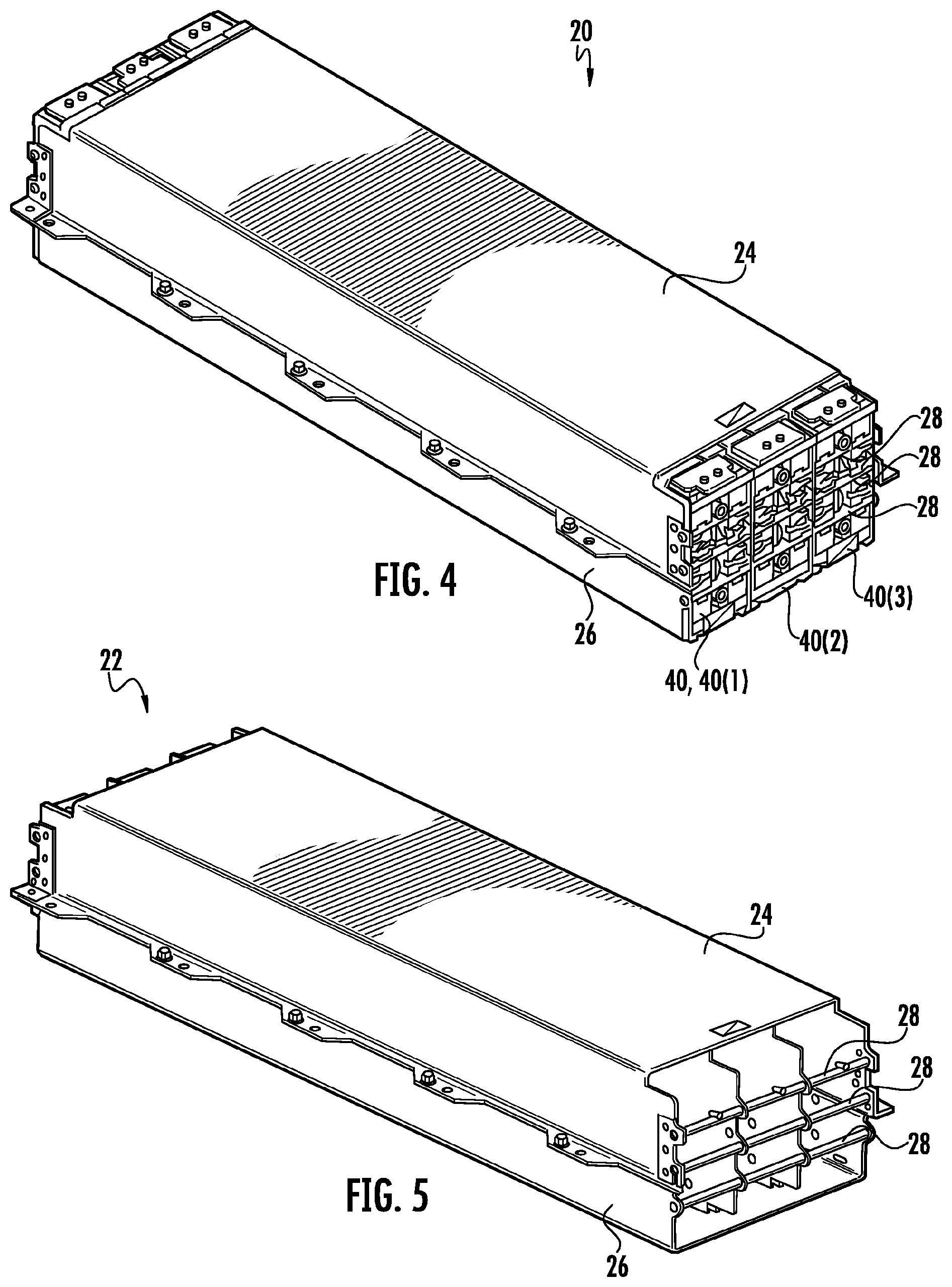 Patent US12107247 Figure 2 – Battery pack with thermal management system