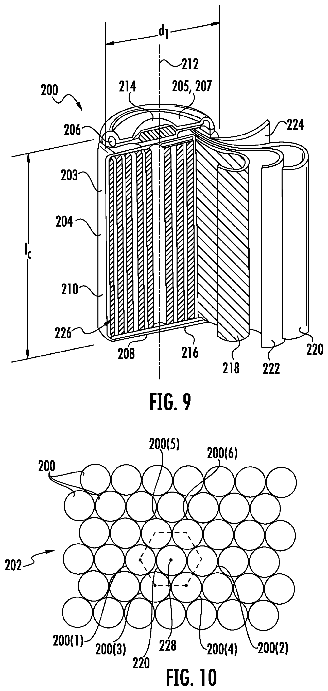 Patent US12107247 Figure 5 – Battery pack with thermal management system
