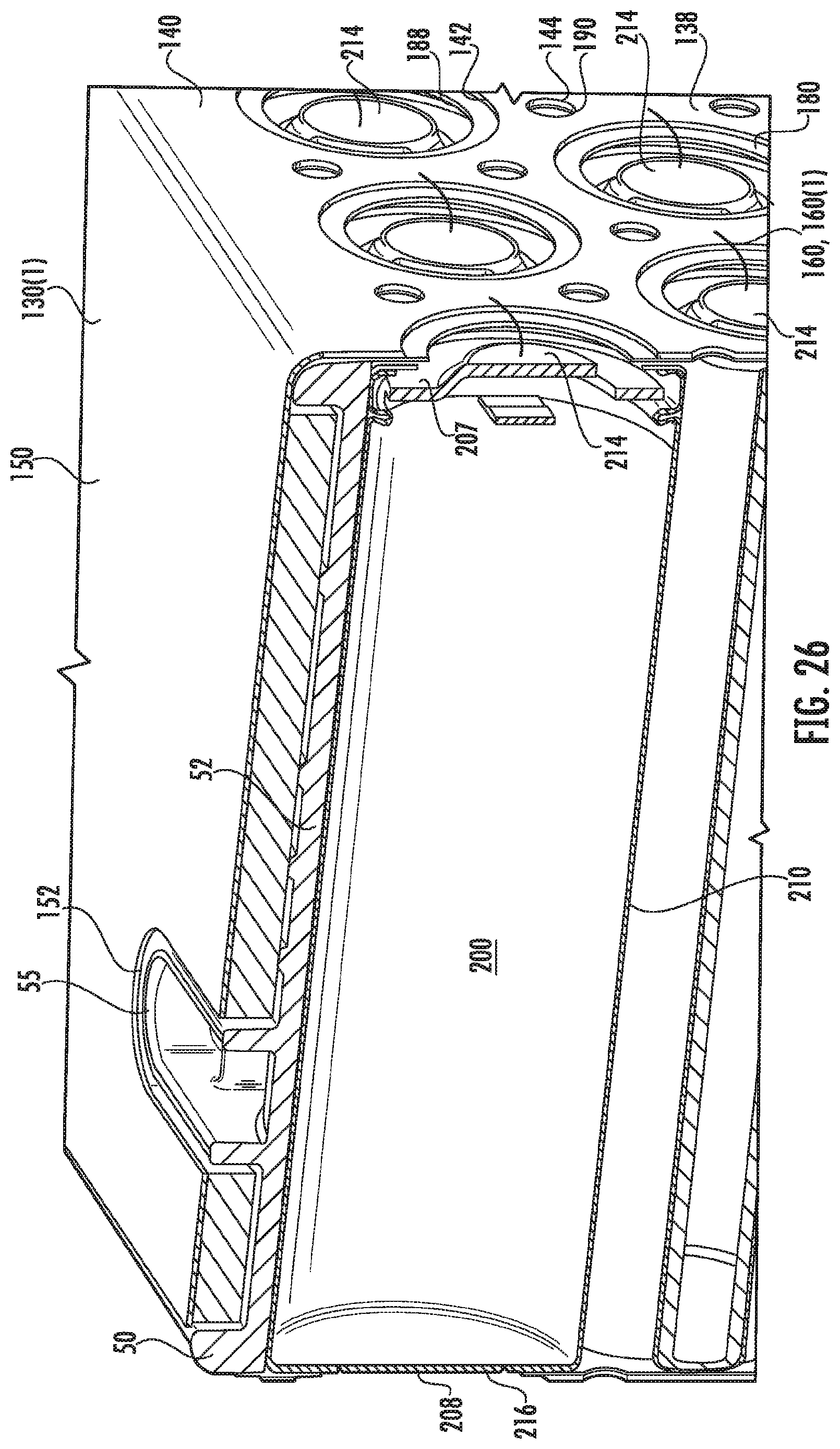 Patent US12107247 Figure 11 – Battery pack with thermal management system
