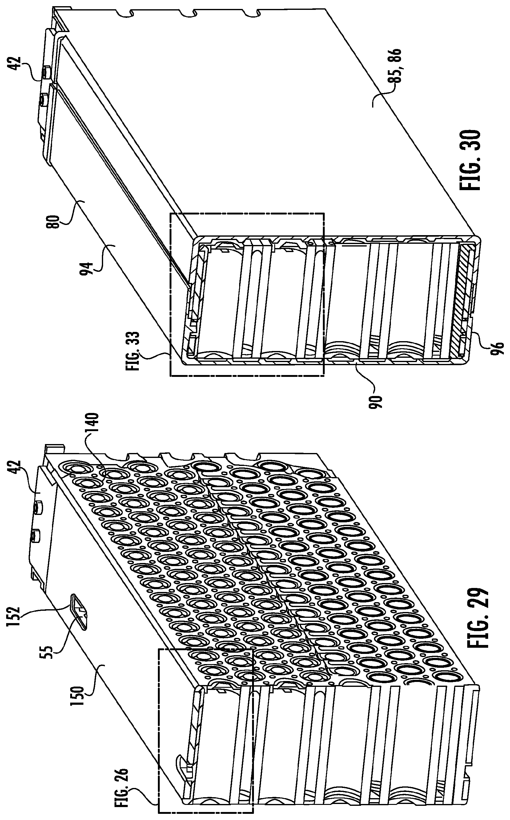 Patent US12107247 Figure 13 – Battery pack with thermal management system