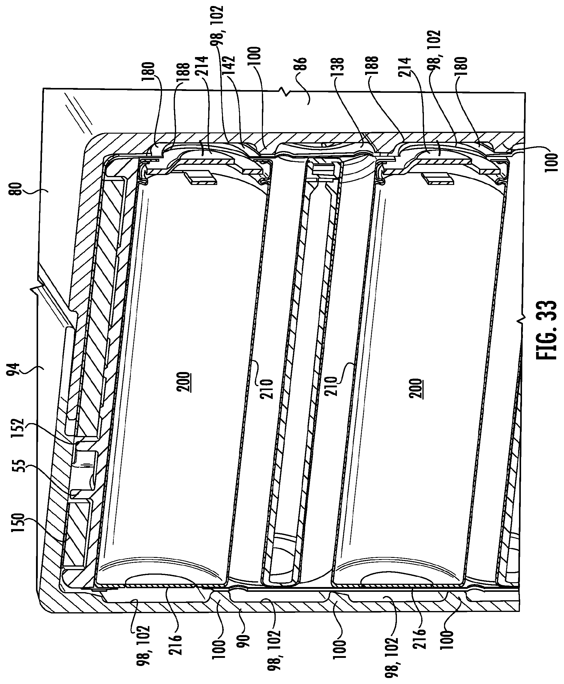 Patent US12107247 Figure 15 – Battery pack with thermal management system