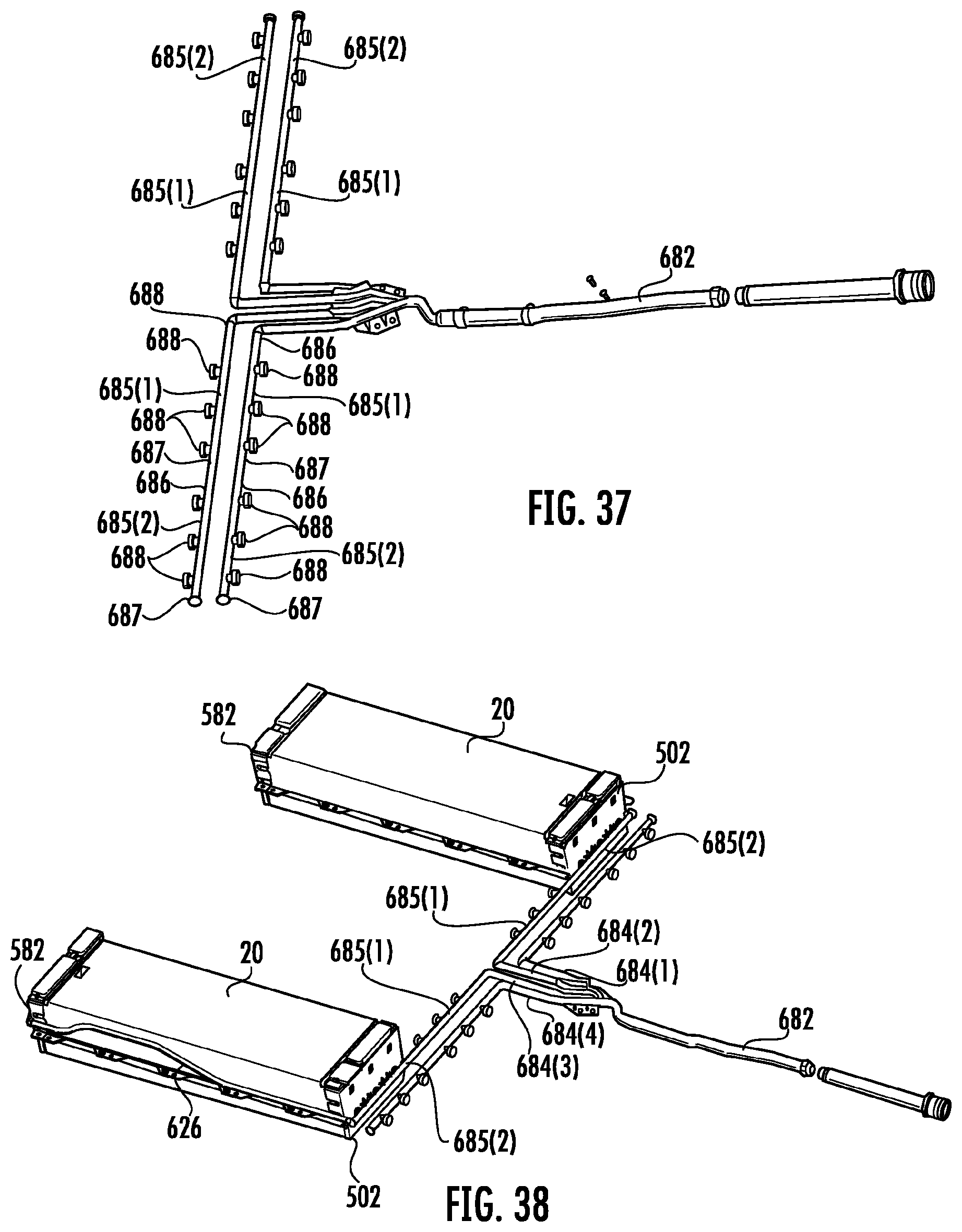 Patent US12107247 Figure 18 – Battery pack with thermal management system