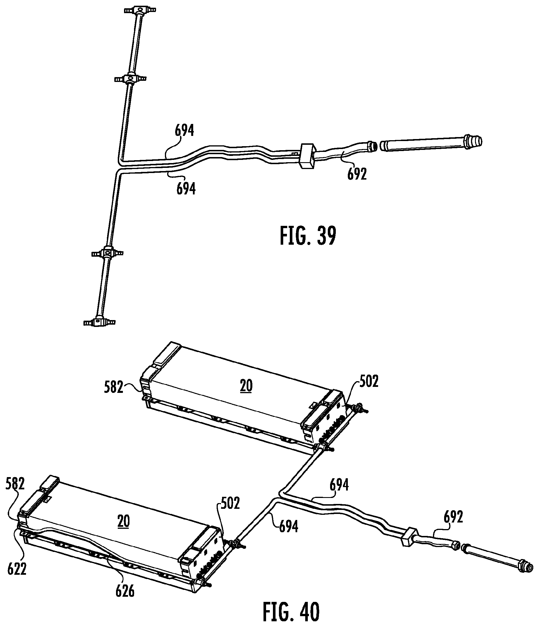 Patent US12107247 Figure 19 – Battery pack with thermal management system