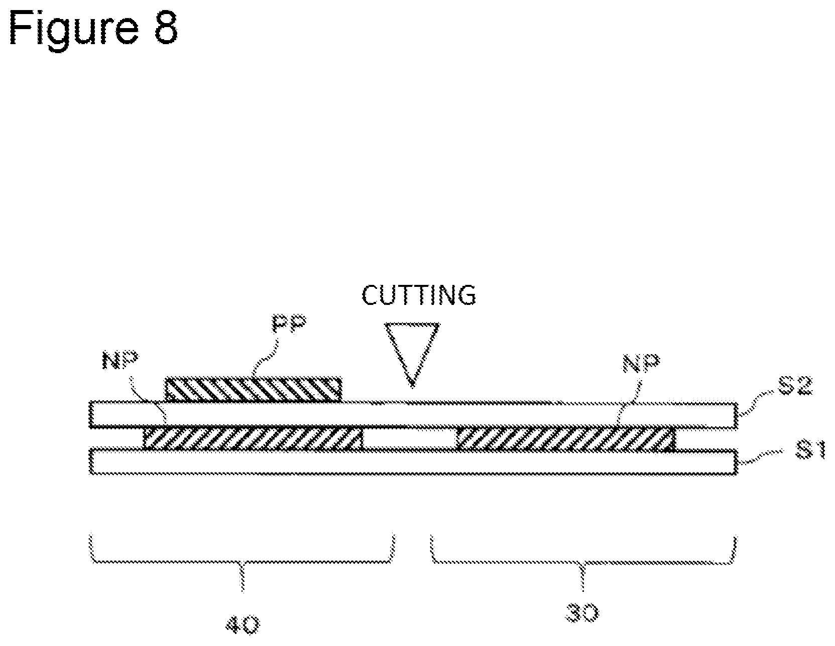 Patent US12107251 Figure 8 – Device and method for manufacturing laminated electrode body