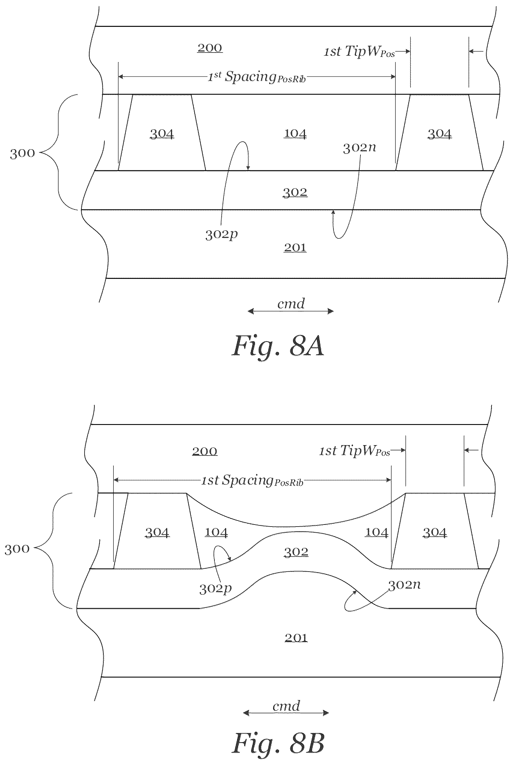 Patent US12107275 Figure 8 – Lead acid battery separators, separator and electrode assemblies, batteries, systems, and related methods