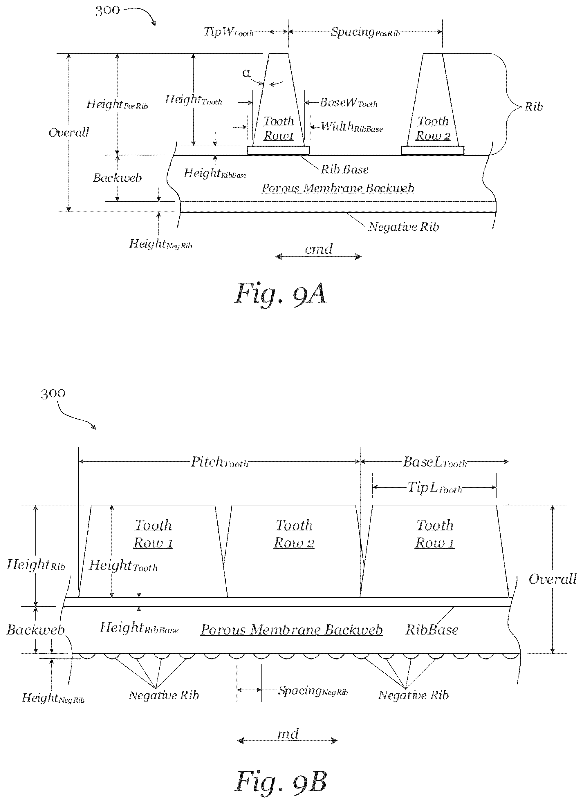 Patent US12107275 Figure 10 – Lead acid battery separators, separator and electrode assemblies, batteries, systems, and related methods