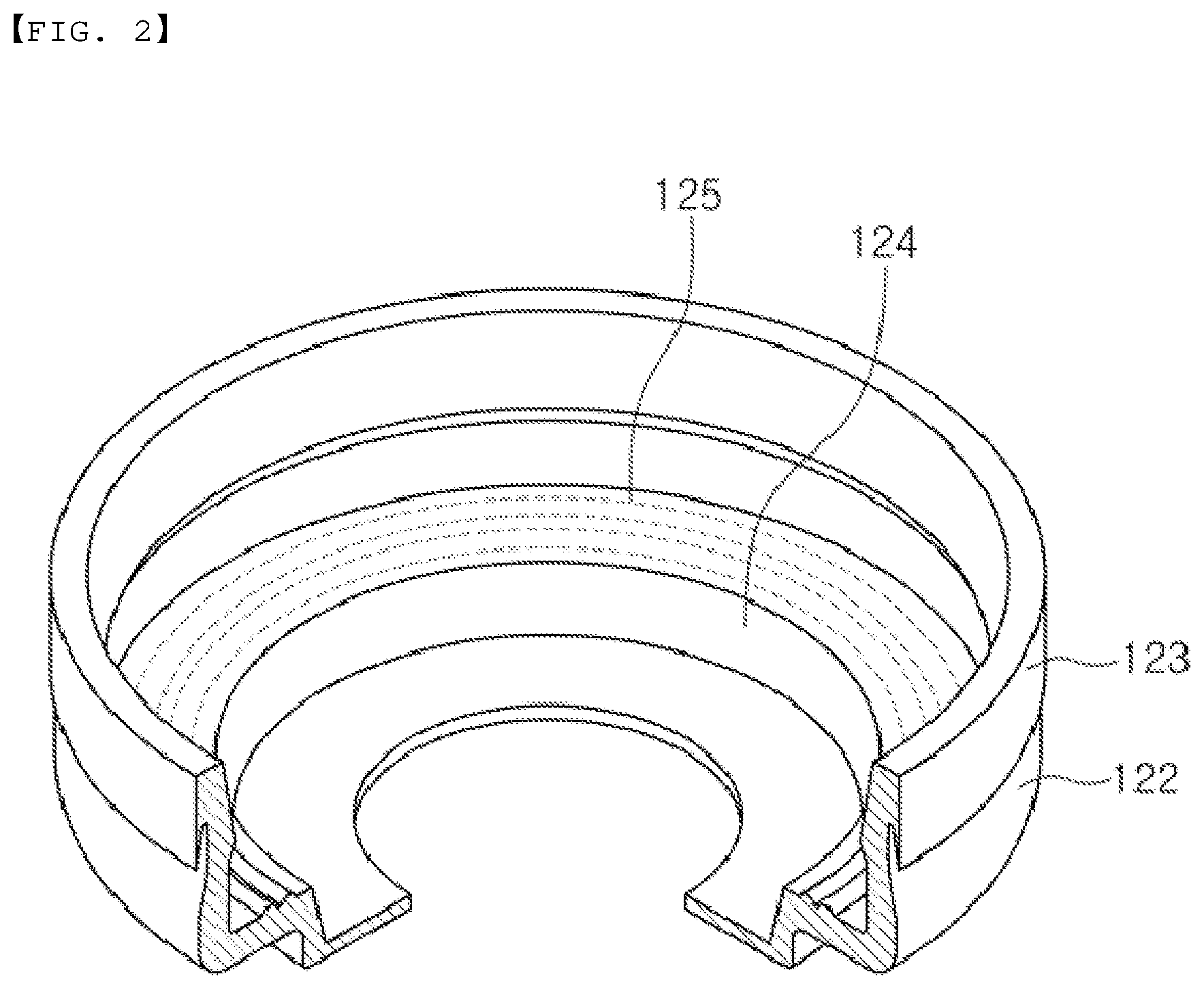 Patent US12107282 Figure 2 – Gasket for cylindrical batteries configured to prevent corrosion of battery case and cylindrical battery including the same