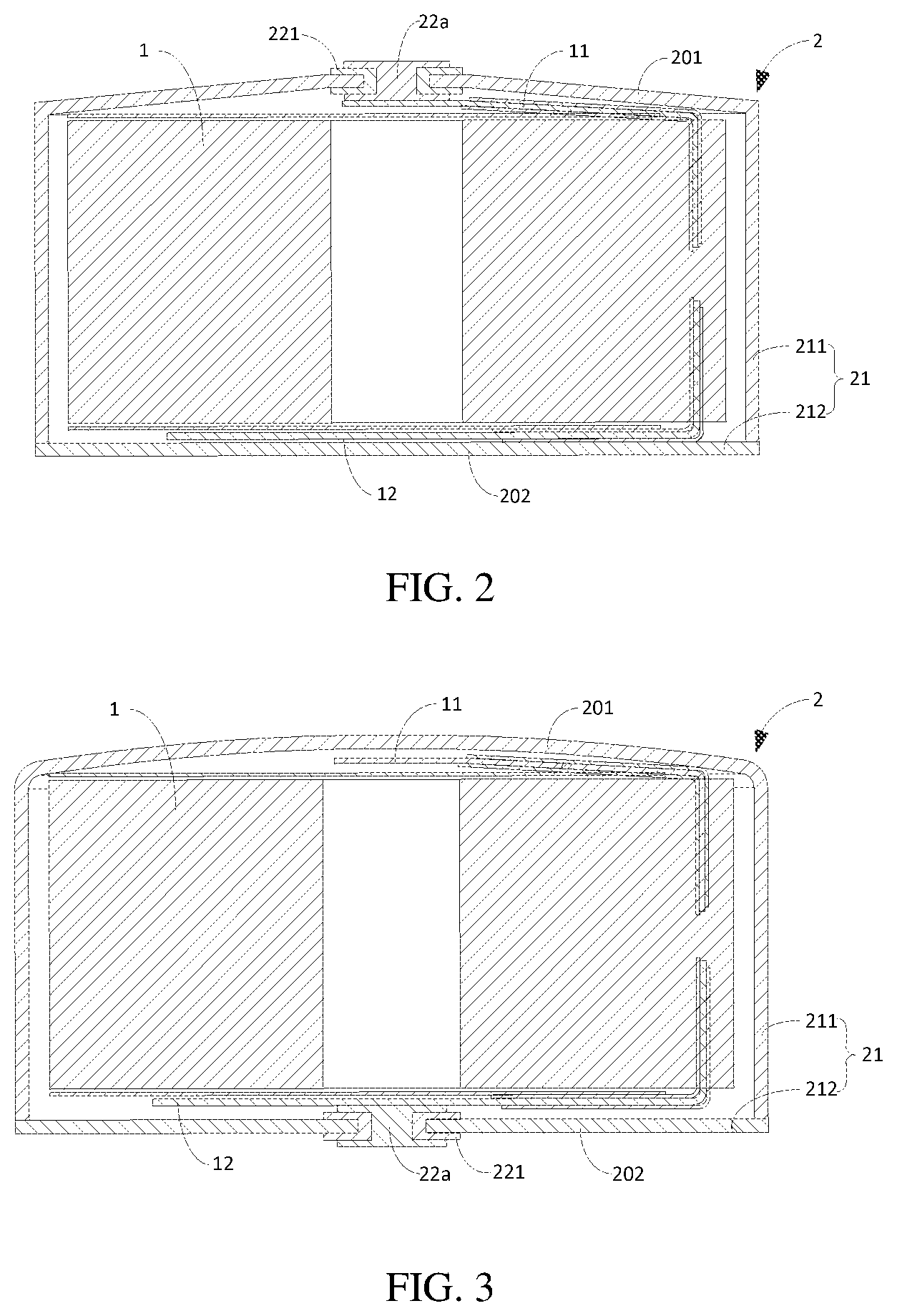 Patent US12107286 Figure 2 – Housing assembly of button cell, button cell and electronic product