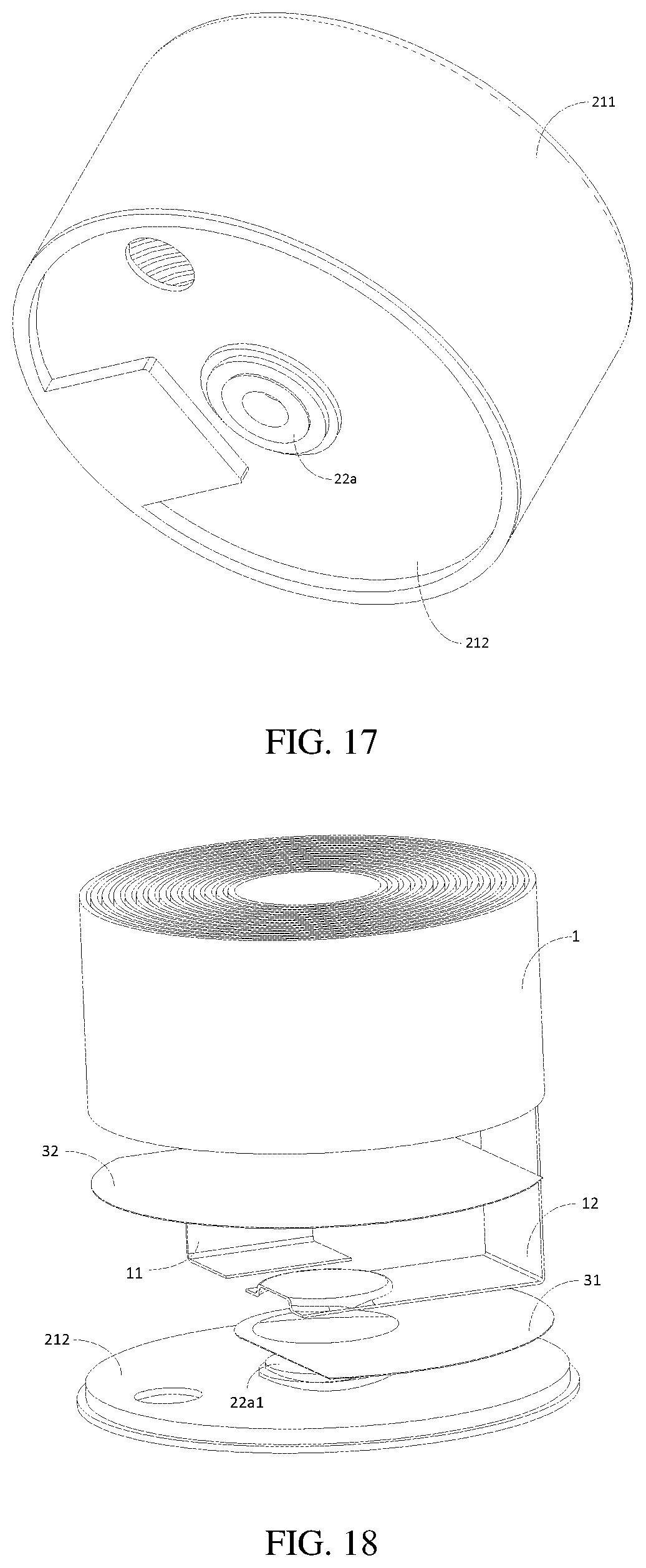 Patent US12107286 Figure 10 – Housing assembly of button cell, button cell and electronic product