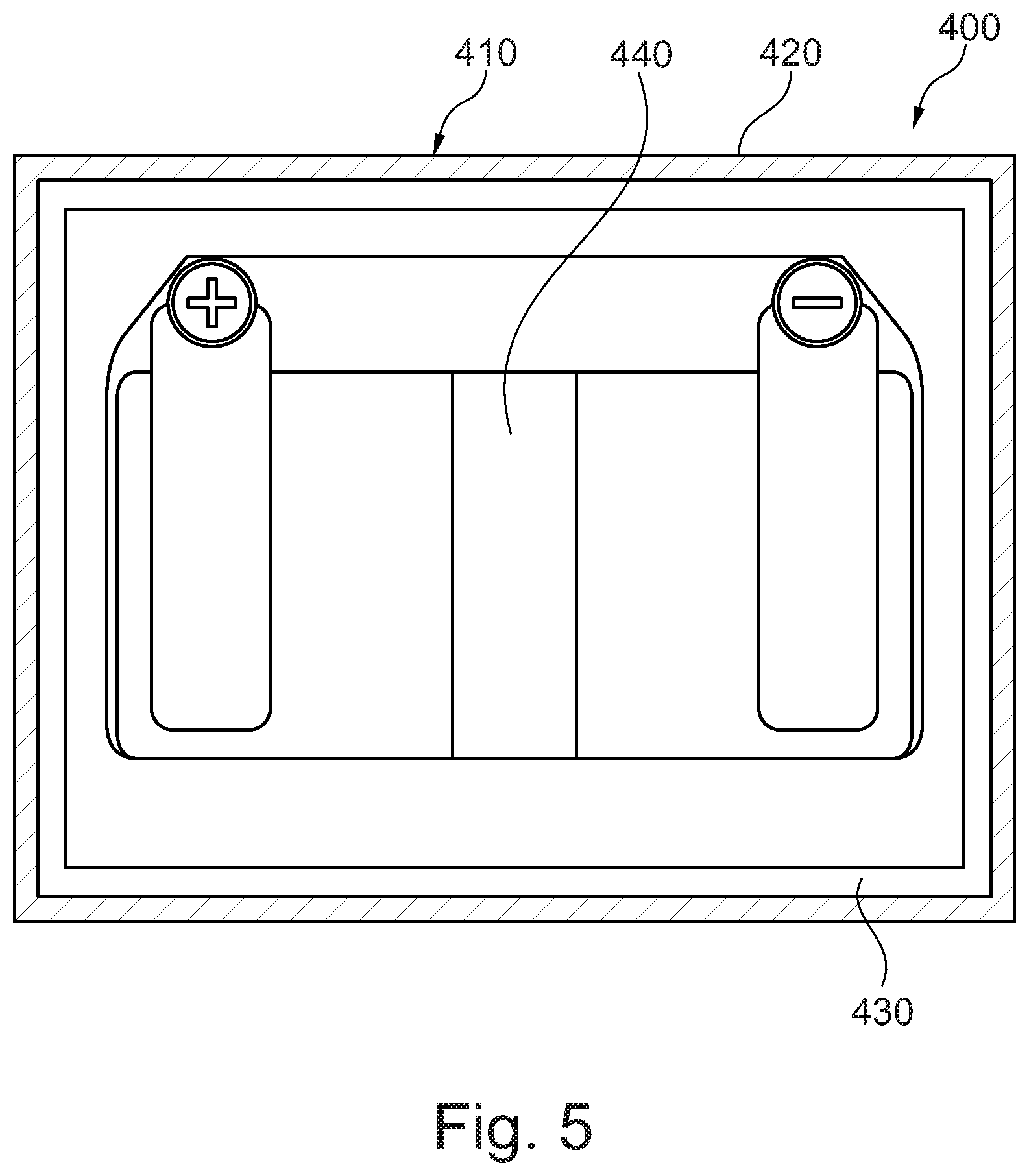Patent US12107287 Figure 3 – Fire protection device with a composite system, composite system and battery pack with a fire protection device