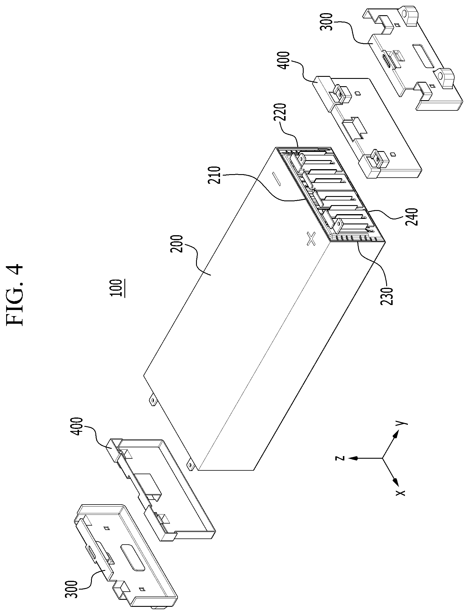 Patent US12107289 Figure 4 – Battery module and battery pack including the same