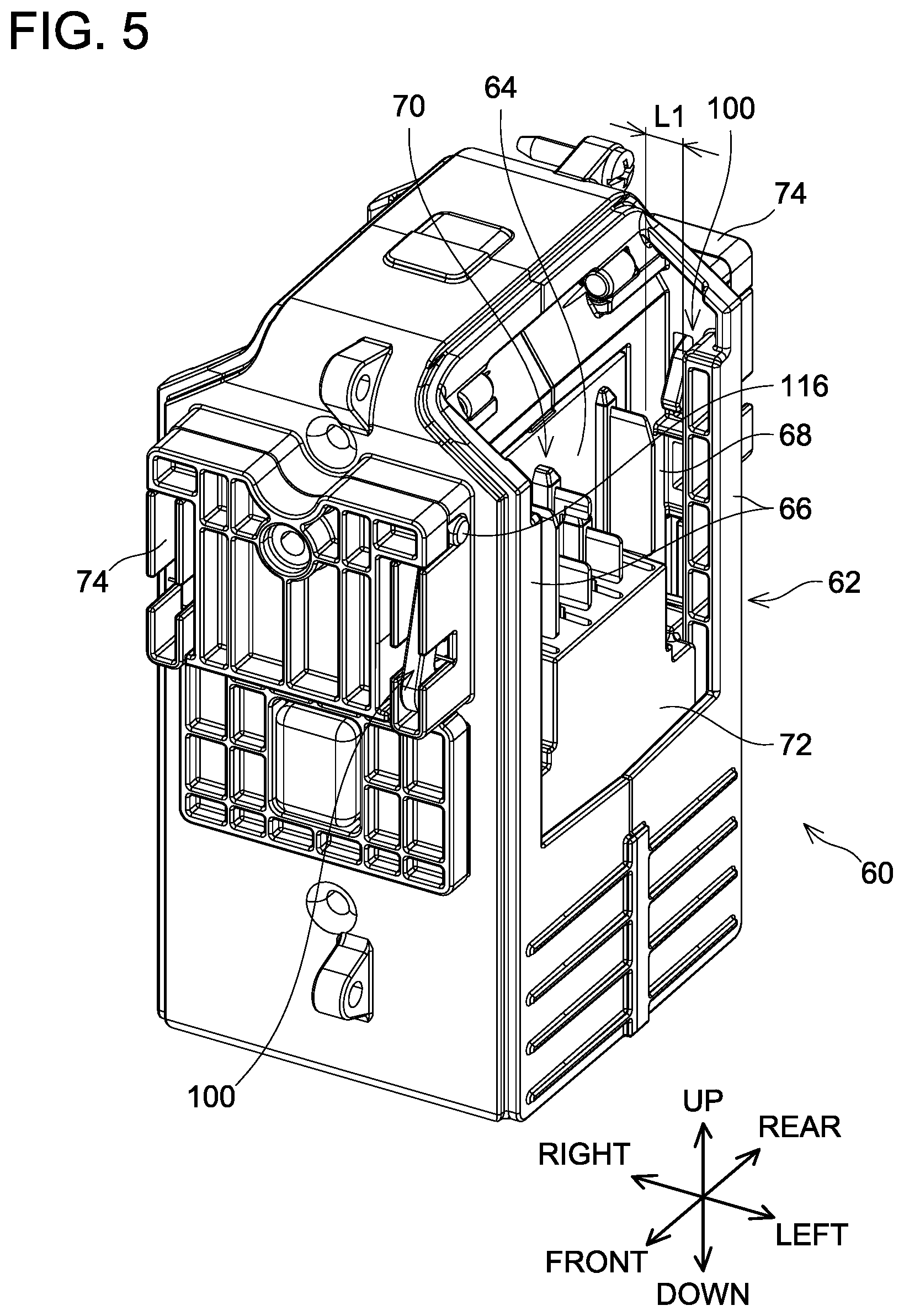 Patent US12107290 Figure 5 – Electronic apparatus