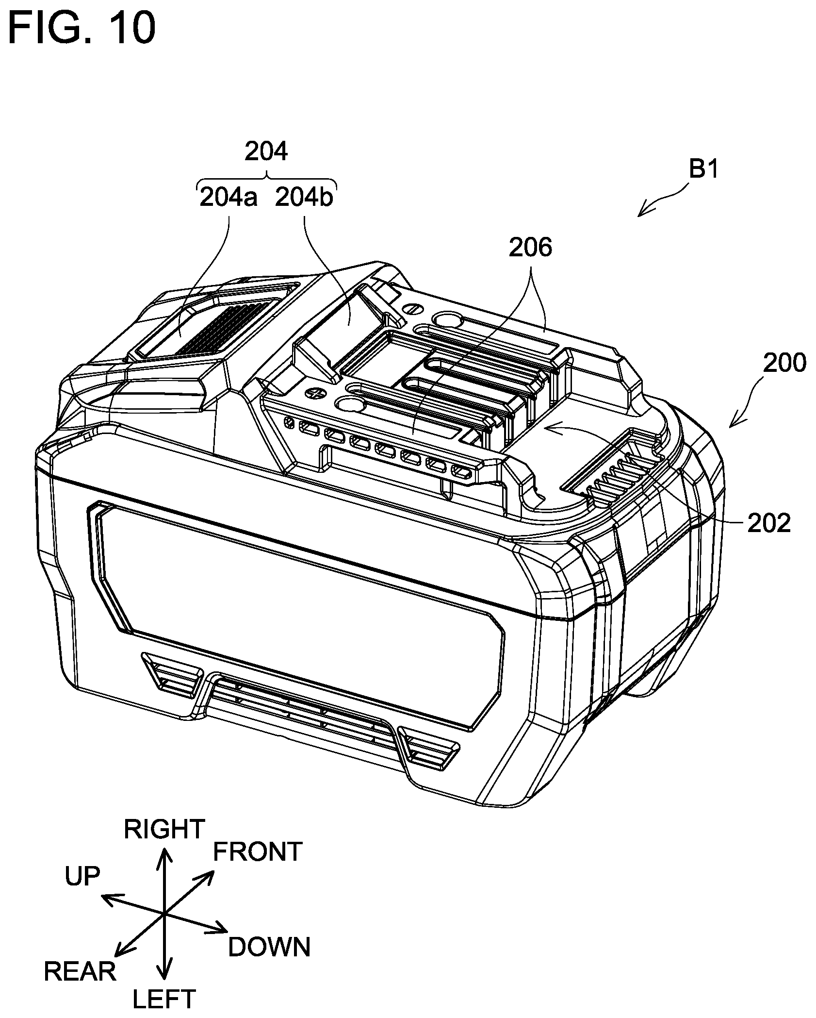 Patent US12107290 Figure 10 – Electronic apparatus