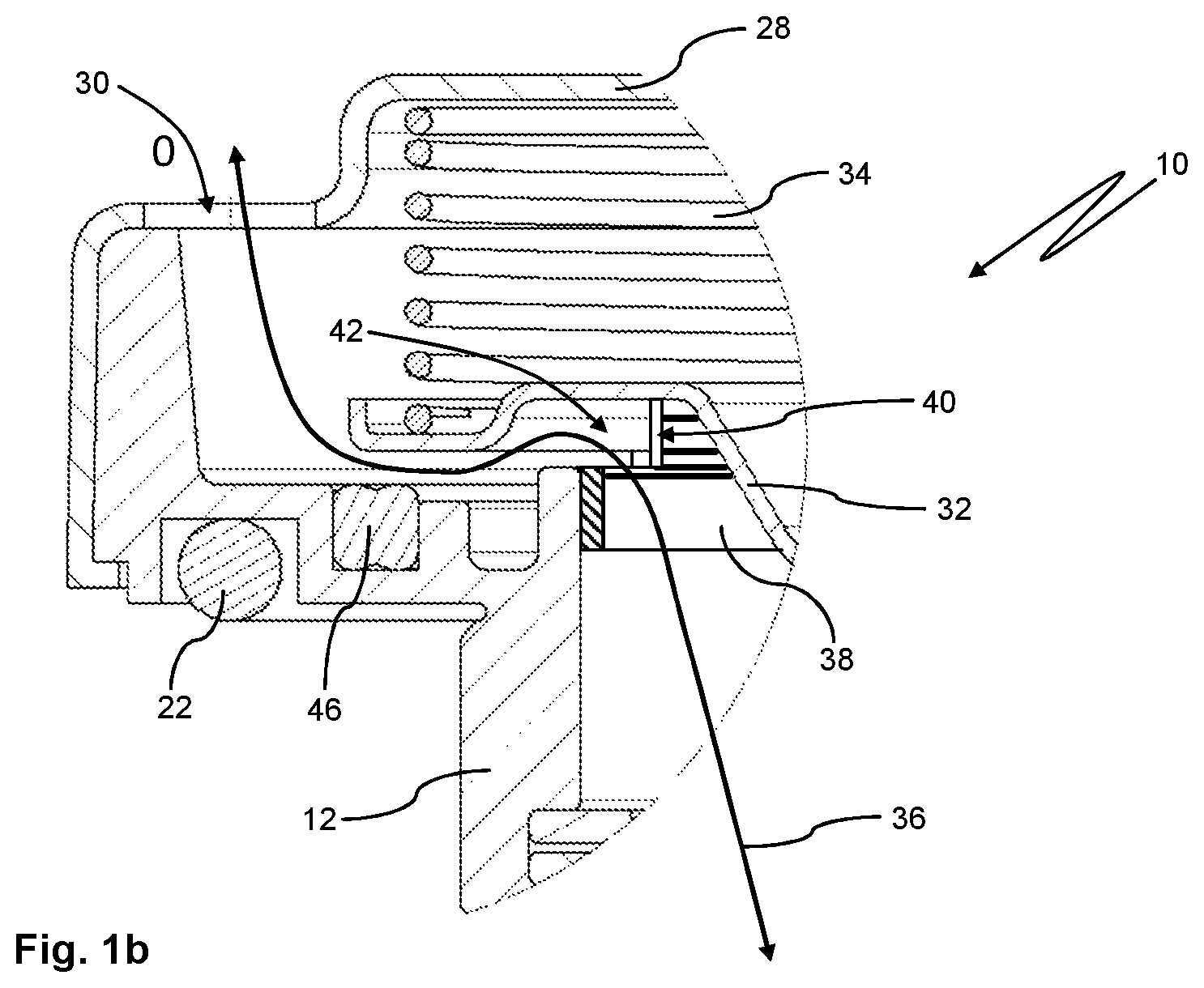 Patent US12107294 Figure 2 – Pressure equalization device, method for pressure equalization and housing