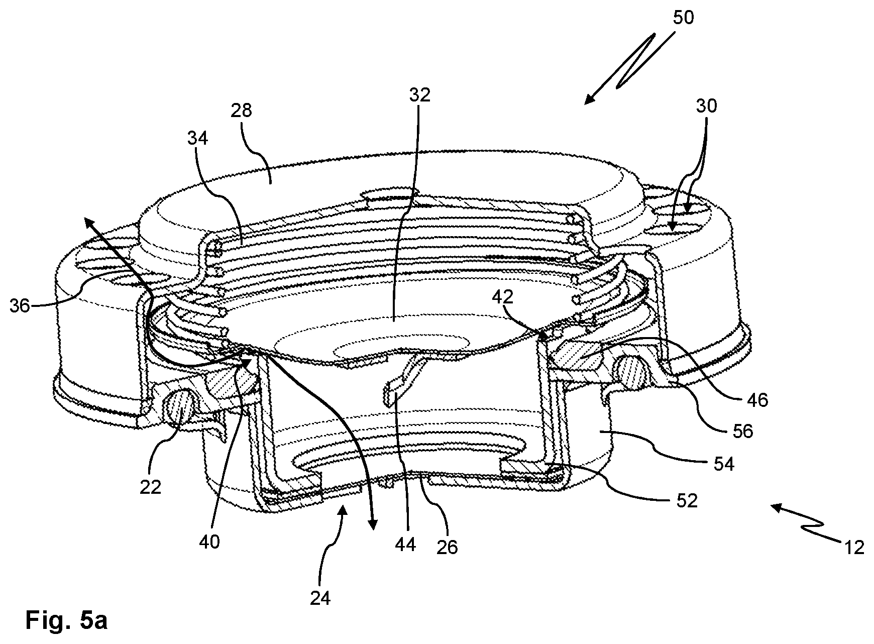 Patent US12107294 Figure 6 – Pressure equalization device, method for pressure equalization and housing