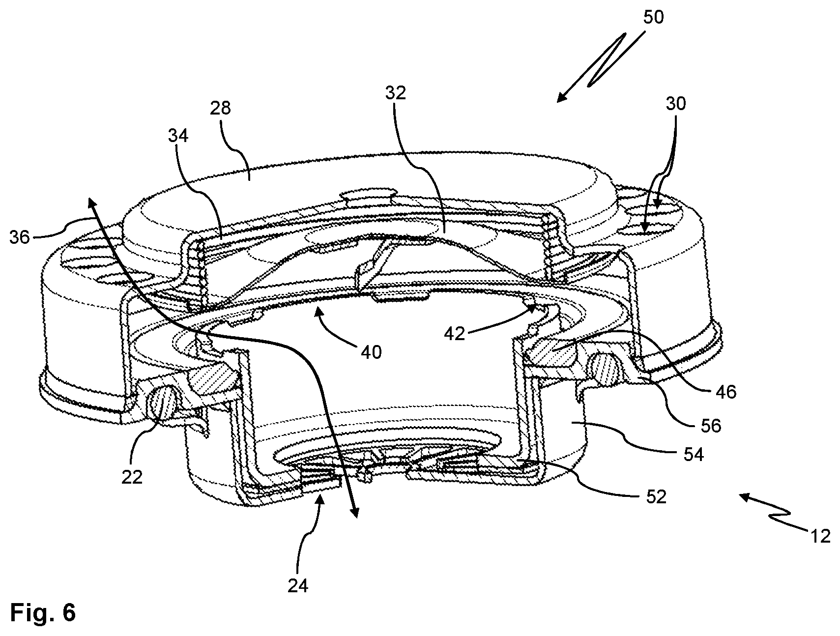 Patent US12107294 Figure 8 – Pressure equalization device, method for pressure equalization and housing