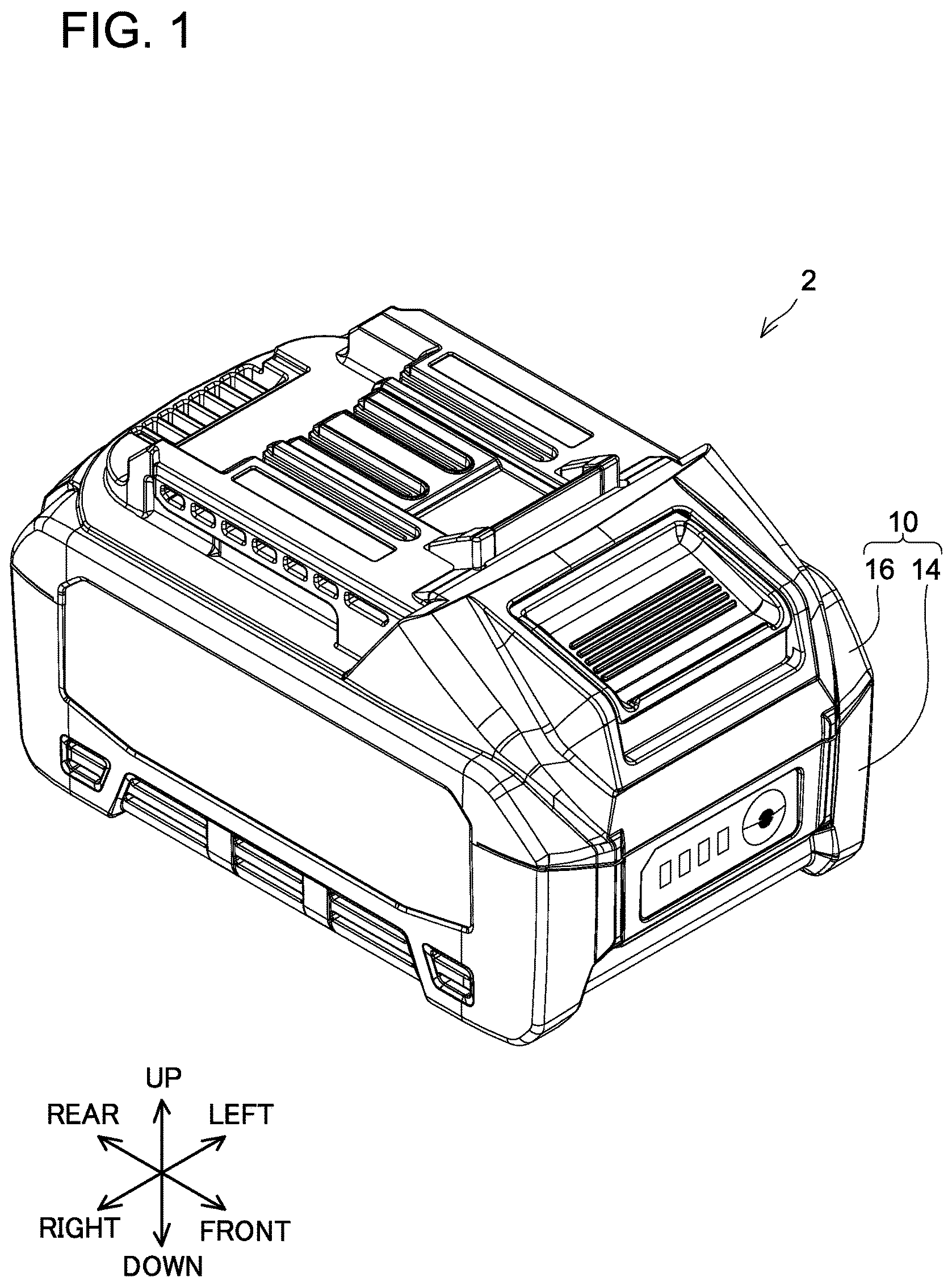 Patent US12107299 — Battery apparatus — Figure 1