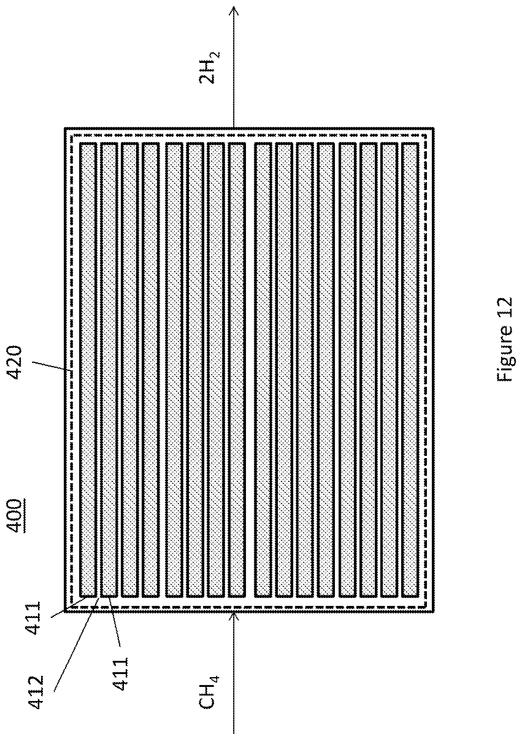 Patent US12107306 Figure 12 – Hydrogen generator with carbon capture for use with a hydrogen fuel cell