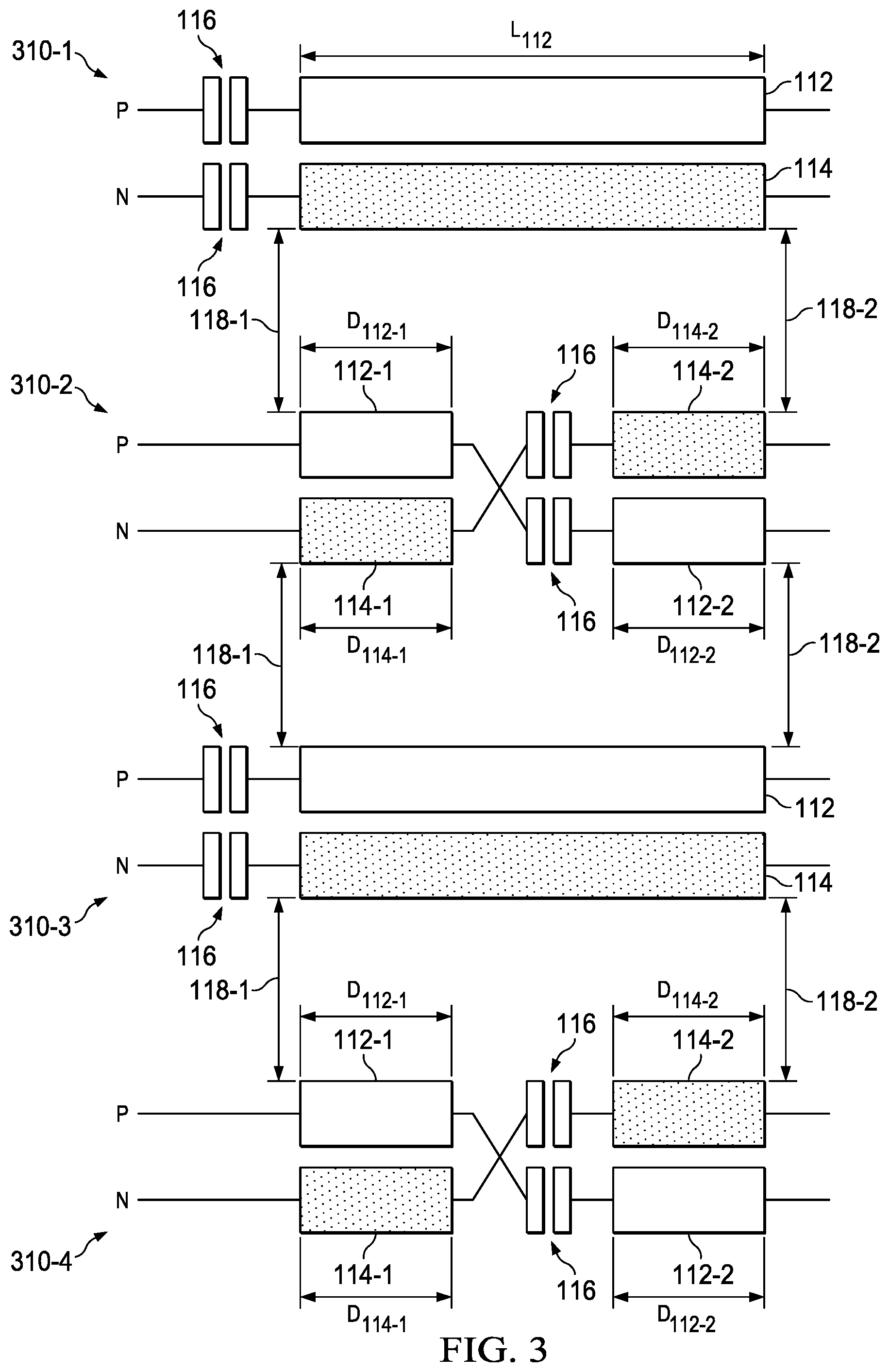 Patent US12107311 Figure 3 – System for crosstalk rejecting topology