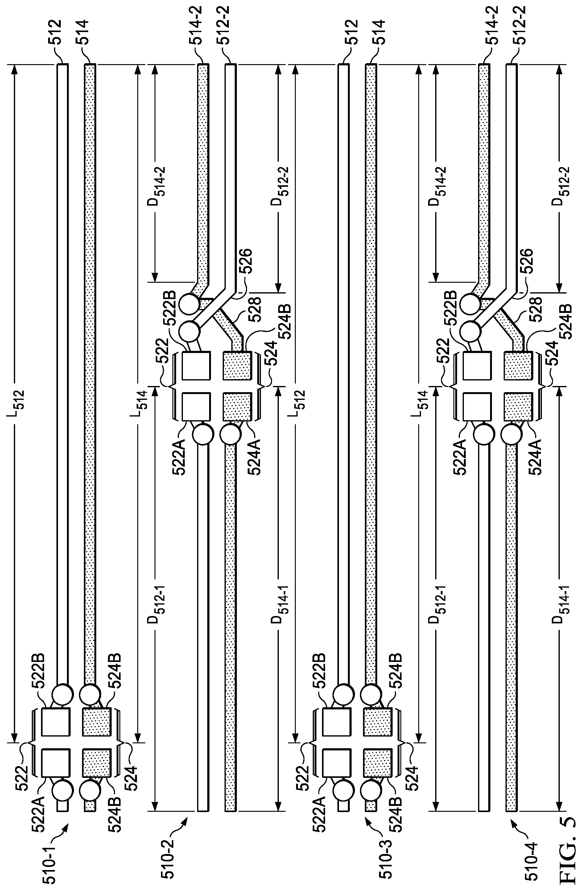 Patent US12107311 Figure 5 – System for crosstalk rejecting topology