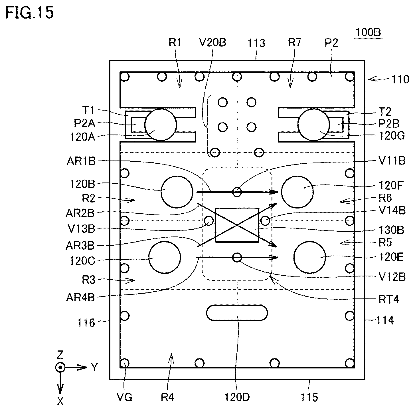 Patent US12107312 Figure 11 – Band pass filter and high frequency front-end circuit including same