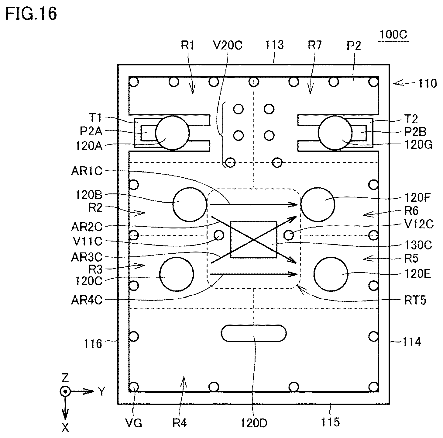 Patent US12107312 Figure 12 – Band pass filter and high frequency front-end circuit including same