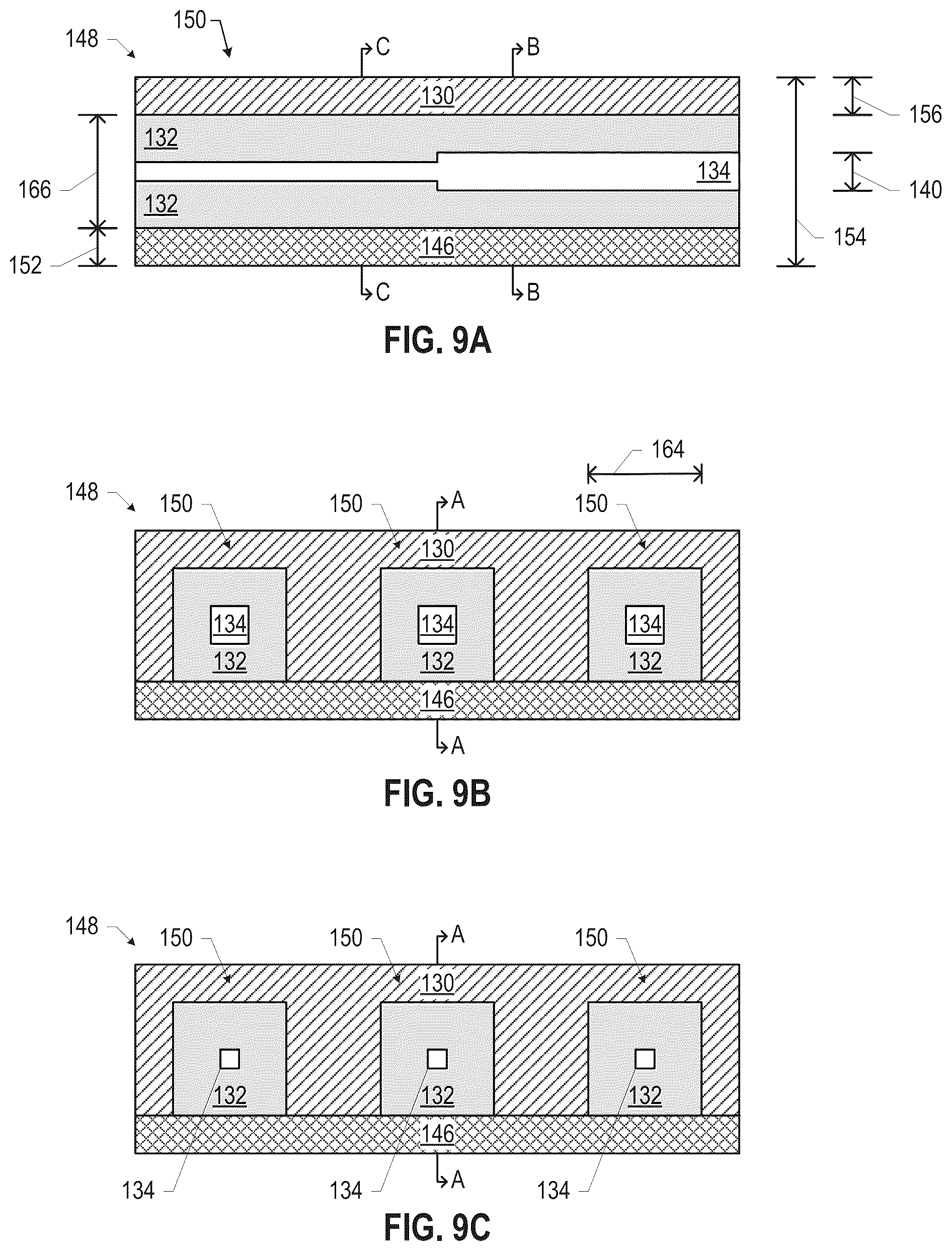 Patent US12107314 Figure 3 – Microelectronic support for millimeter-wave communication including a transmission line trace and via pad spaced apart from a respective anti-trace and anti-pad