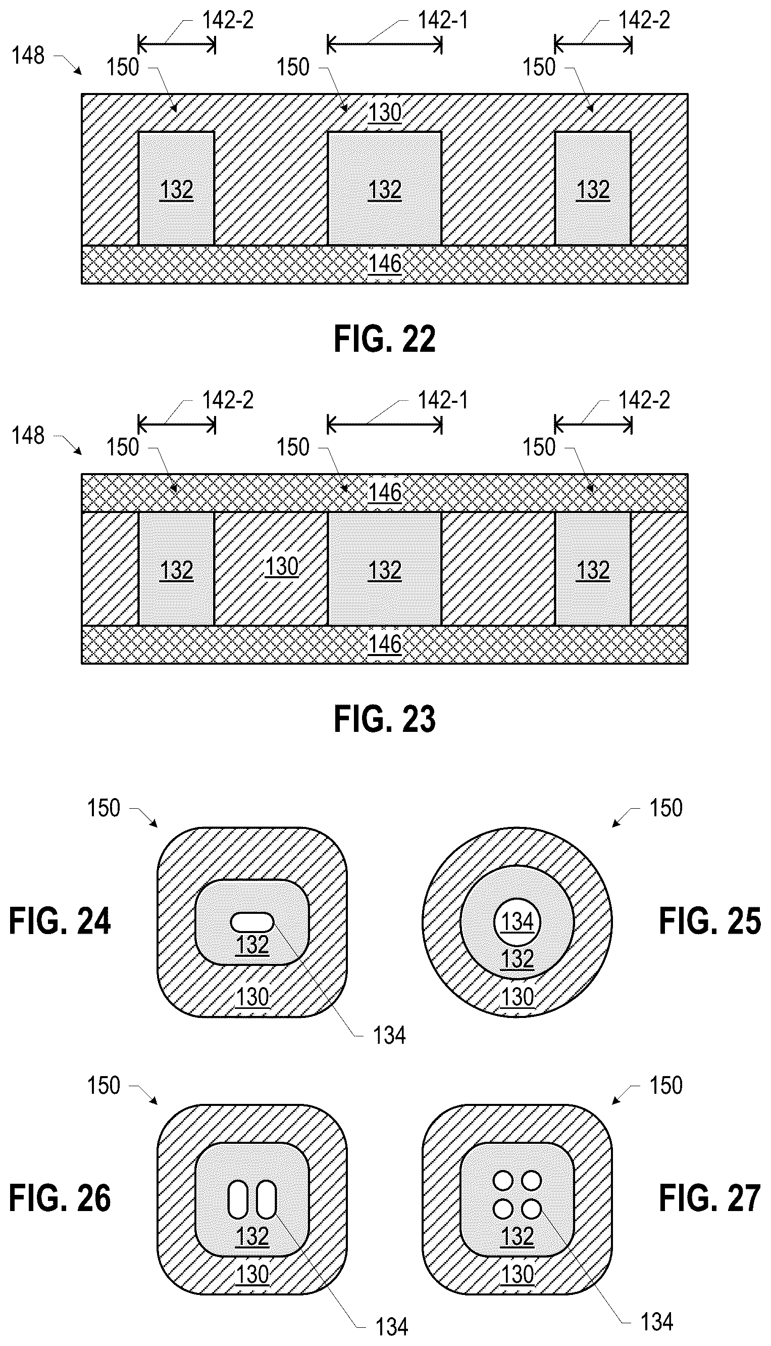 Patent US12107314 Figure 8 – Microelectronic support for millimeter-wave communication including a transmission line trace and via pad spaced apart from a respective anti-trace and anti-pad