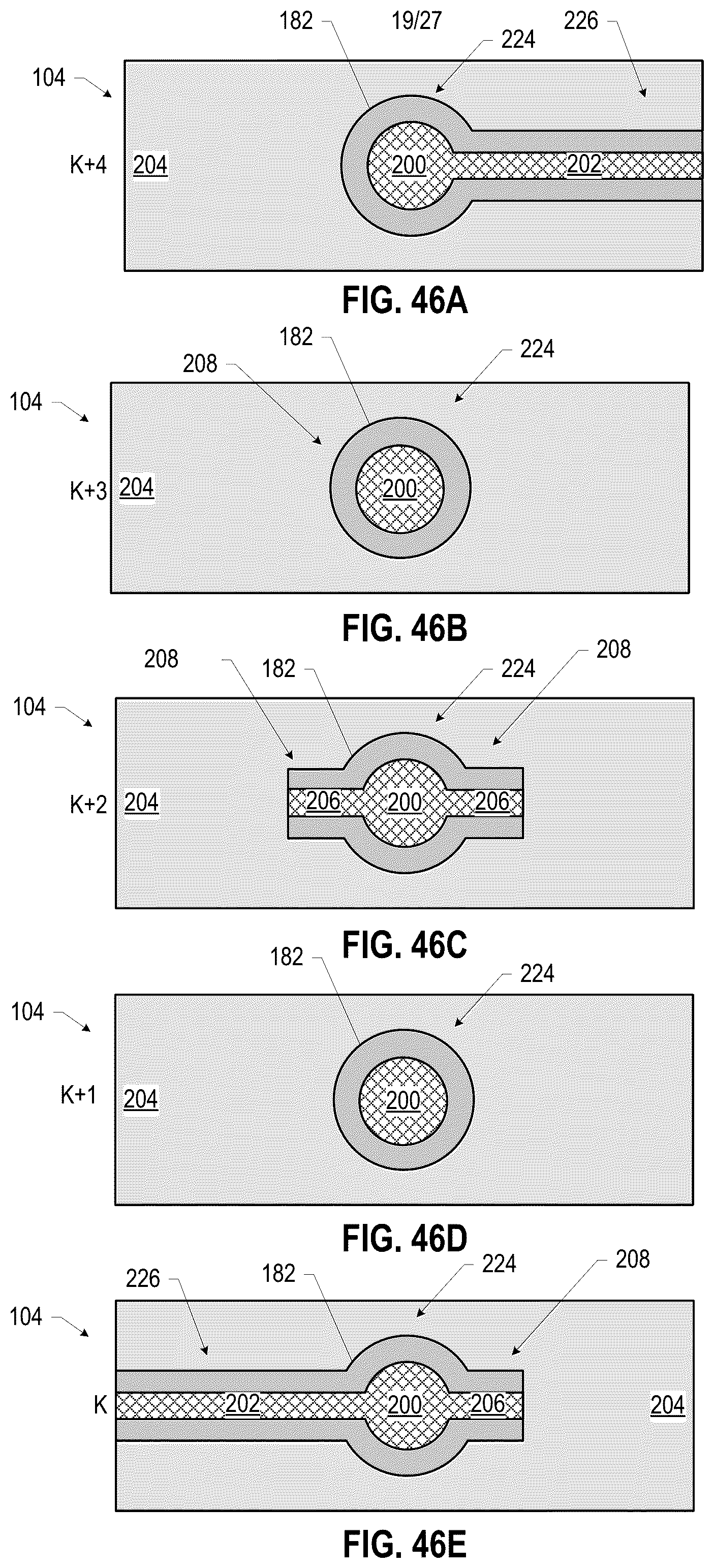 Patent US12107314 Figure 19 – Microelectronic support for millimeter-wave communication including a transmission line trace and via pad spaced apart from a respective anti-trace and anti-pad
