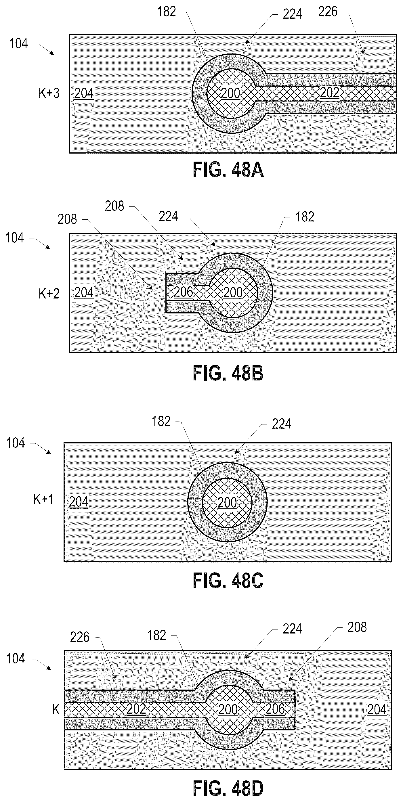 Patent US12107314 Figure 20 – Microelectronic support for millimeter-wave communication including a transmission line trace and via pad spaced apart from a respective anti-trace and anti-pad