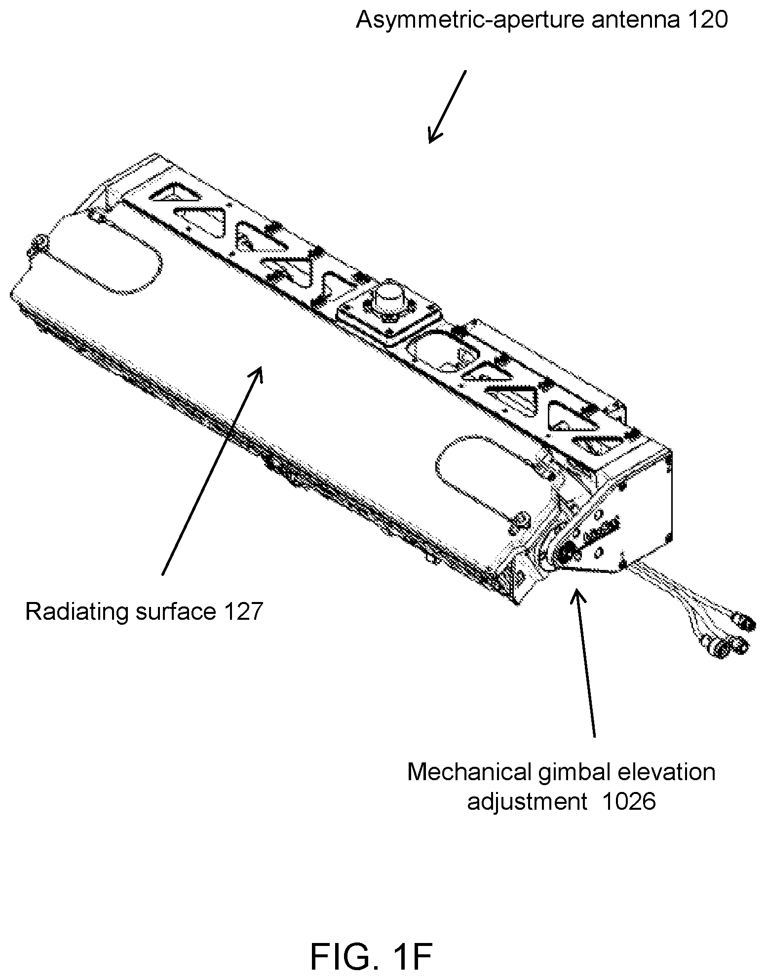 Patent US12107318 Figure 6 – Device and method for reducing interference with adjacent satellites using a mechanically gimbaled asymmetrical-aperture antenna