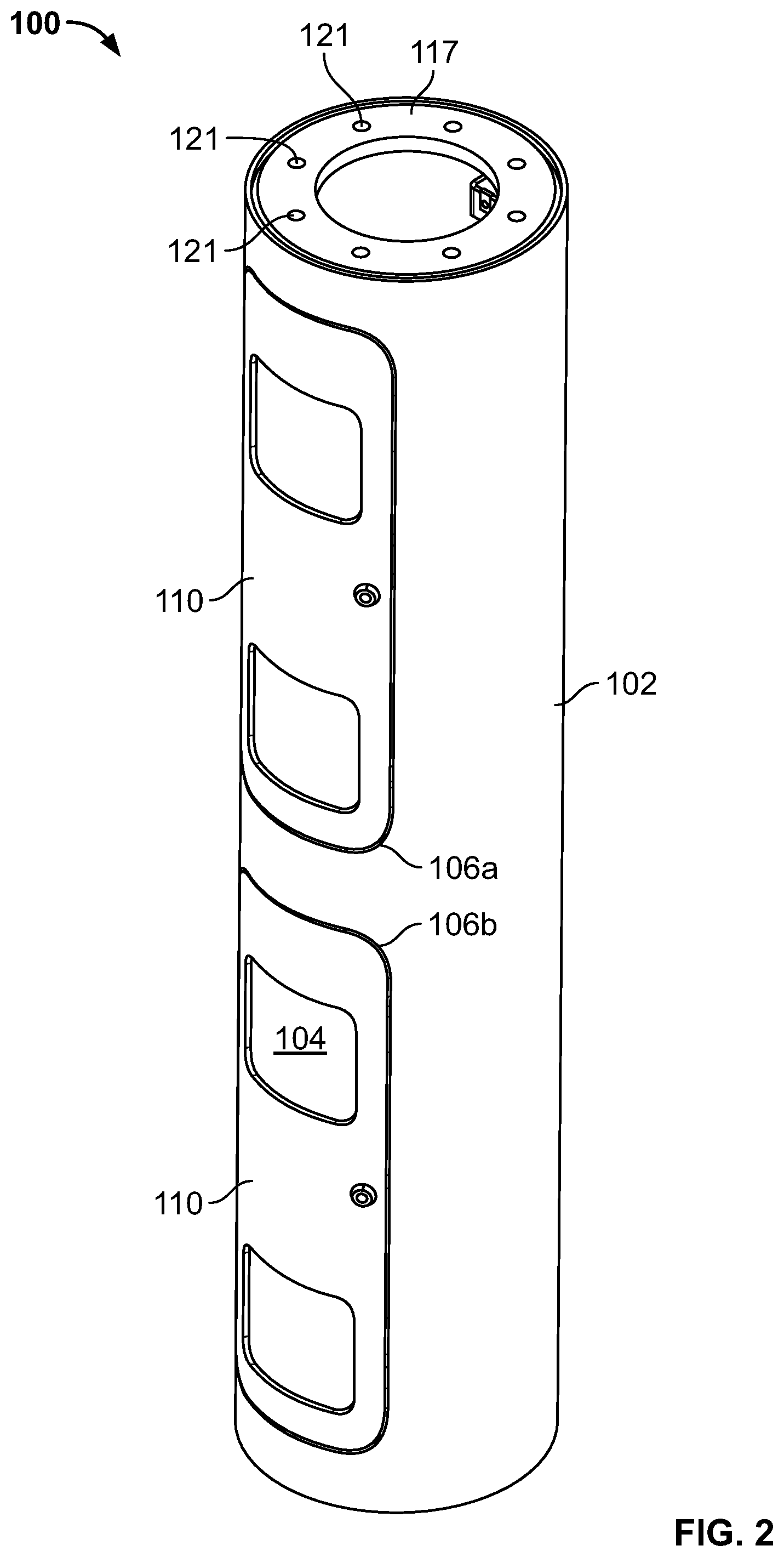 Patent US12107320 Figure 2 – Module for a cellular communications monopole