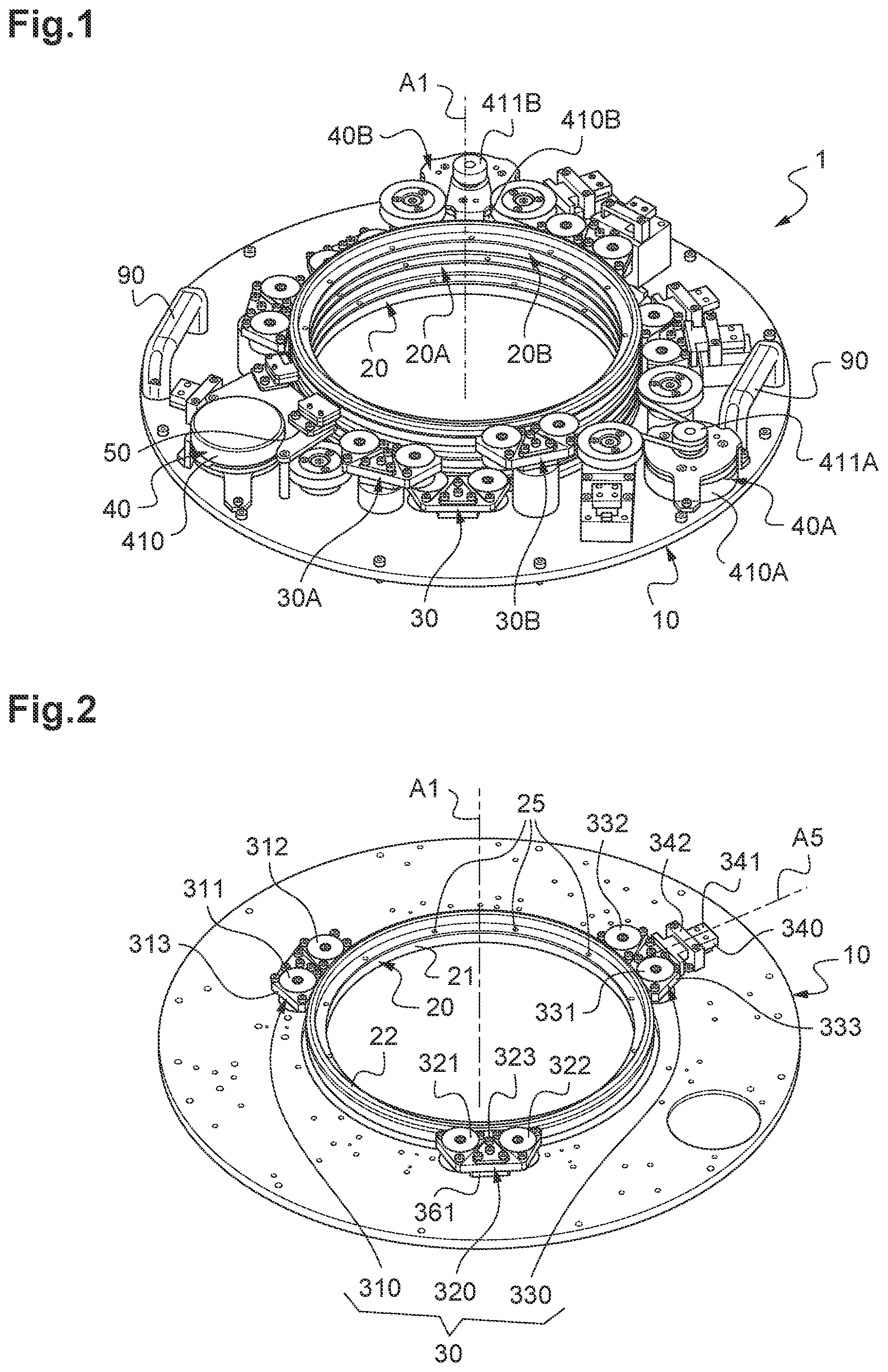 Patent US12107325 Figure 1 – Movable antenna support