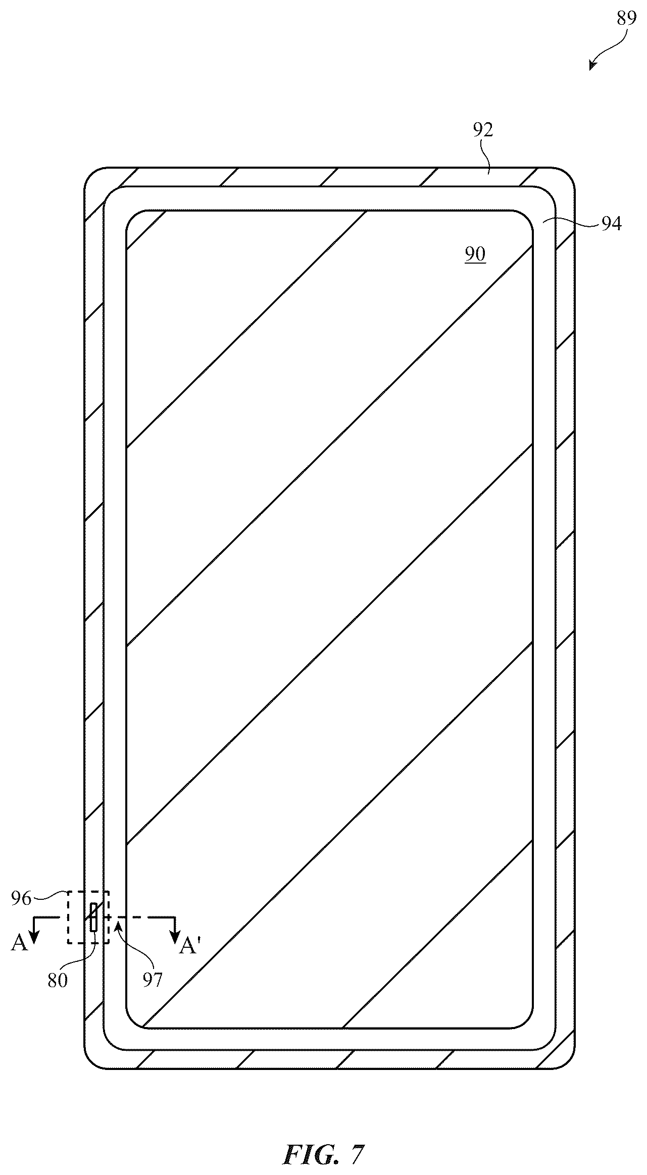 Patent US12107328 Figure 7 – Electronic devices with interconnected ground structures