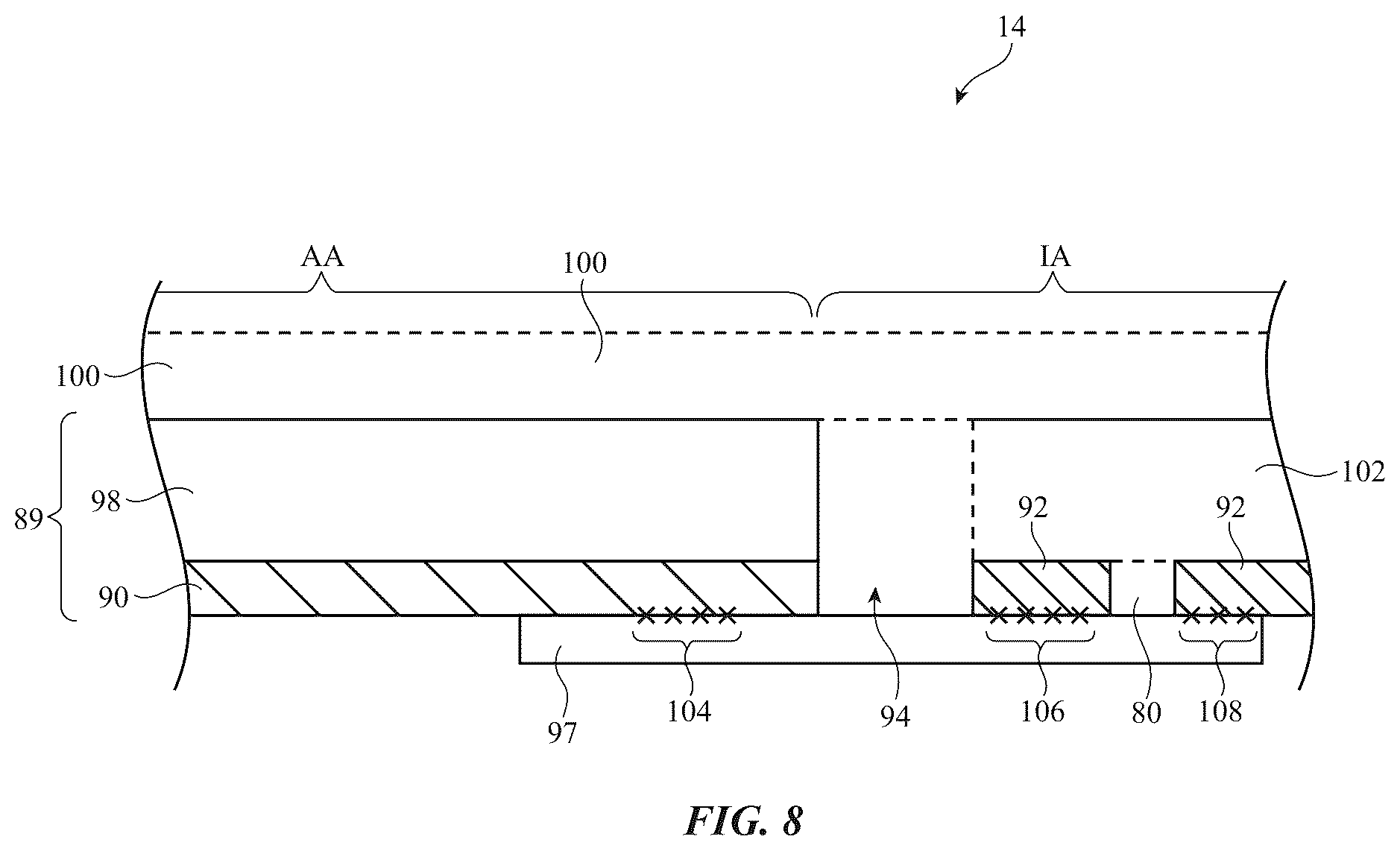 Patent US12107328 Figure 8 – Electronic devices with interconnected ground structures