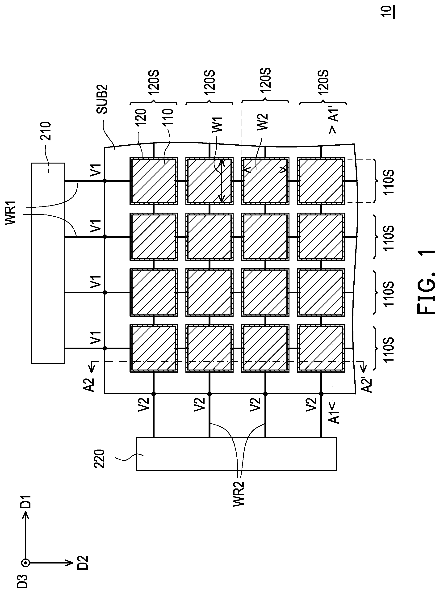 Patent US12107332 Figure 1 – Electromagnetic wave reflectarray