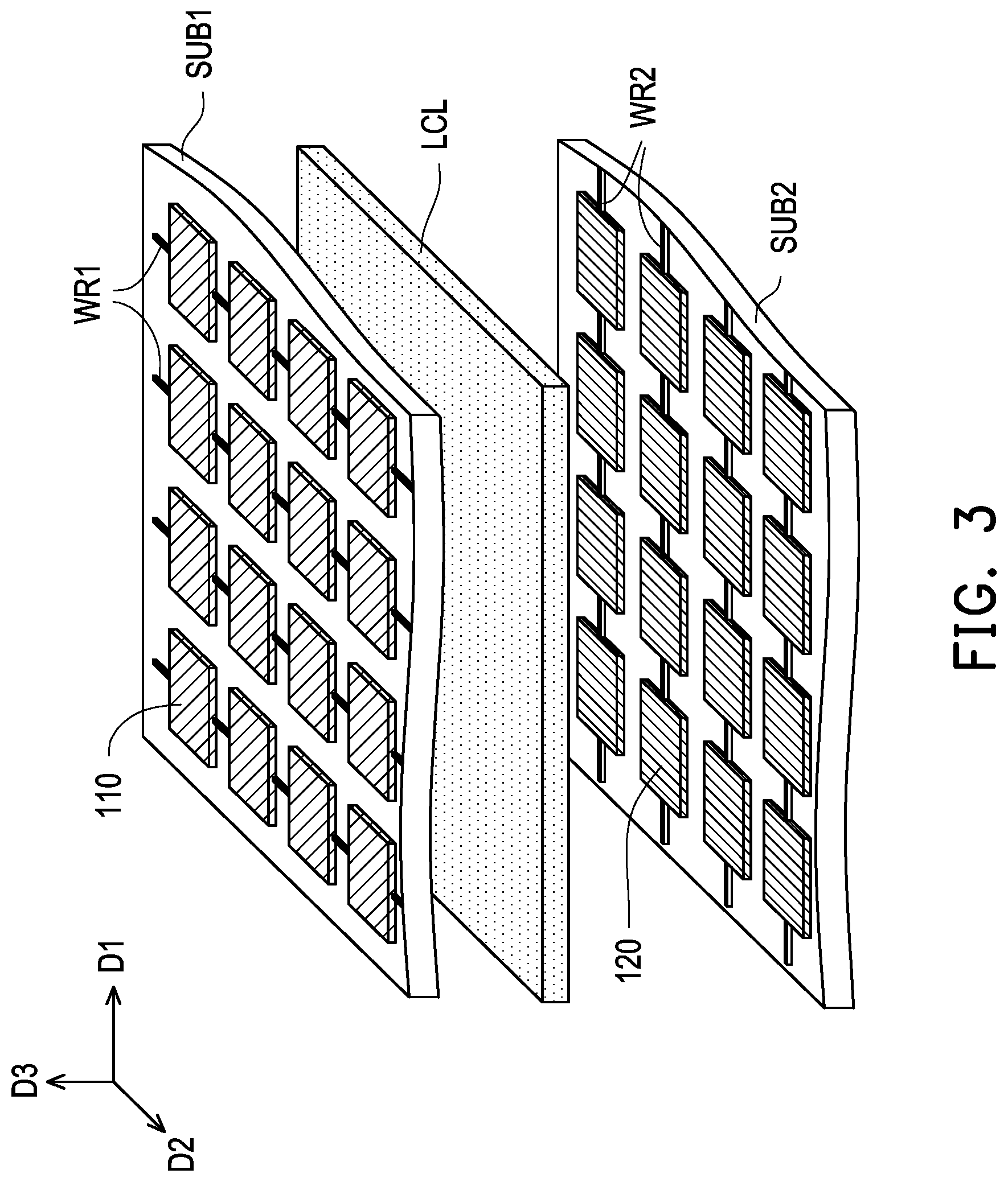 Patent US12107332 Figure 3 – Electromagnetic wave reflectarray