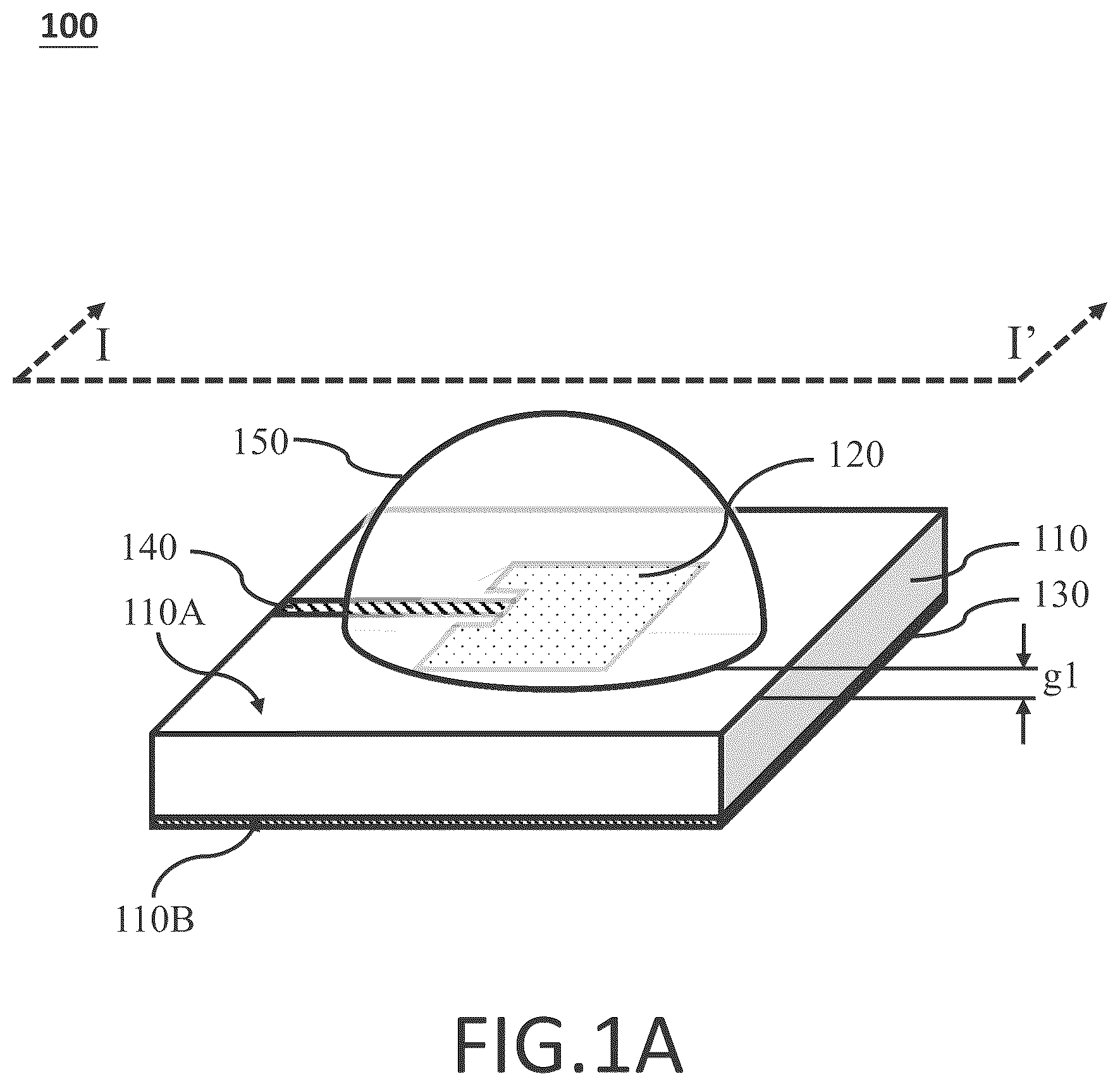 Patent US12107333 Figure 1 – Antenna assembly equipped with a sub-wavelength structured enhancer