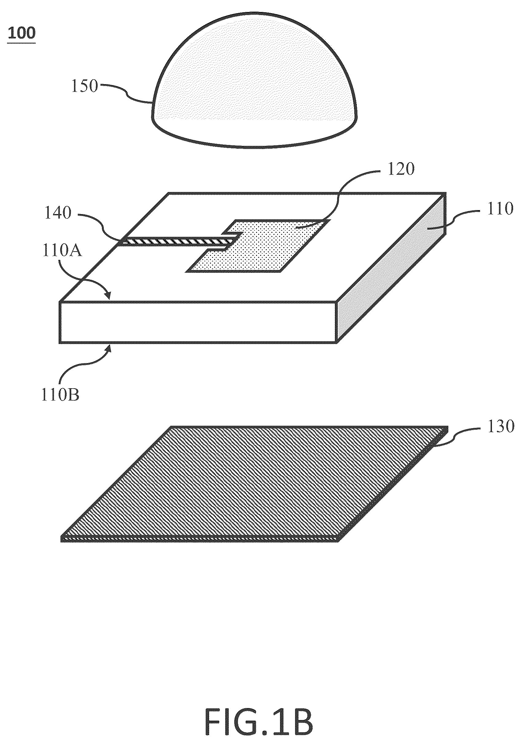 Patent US12107333 Figure 2 – Antenna assembly equipped with a sub-wavelength structured enhancer