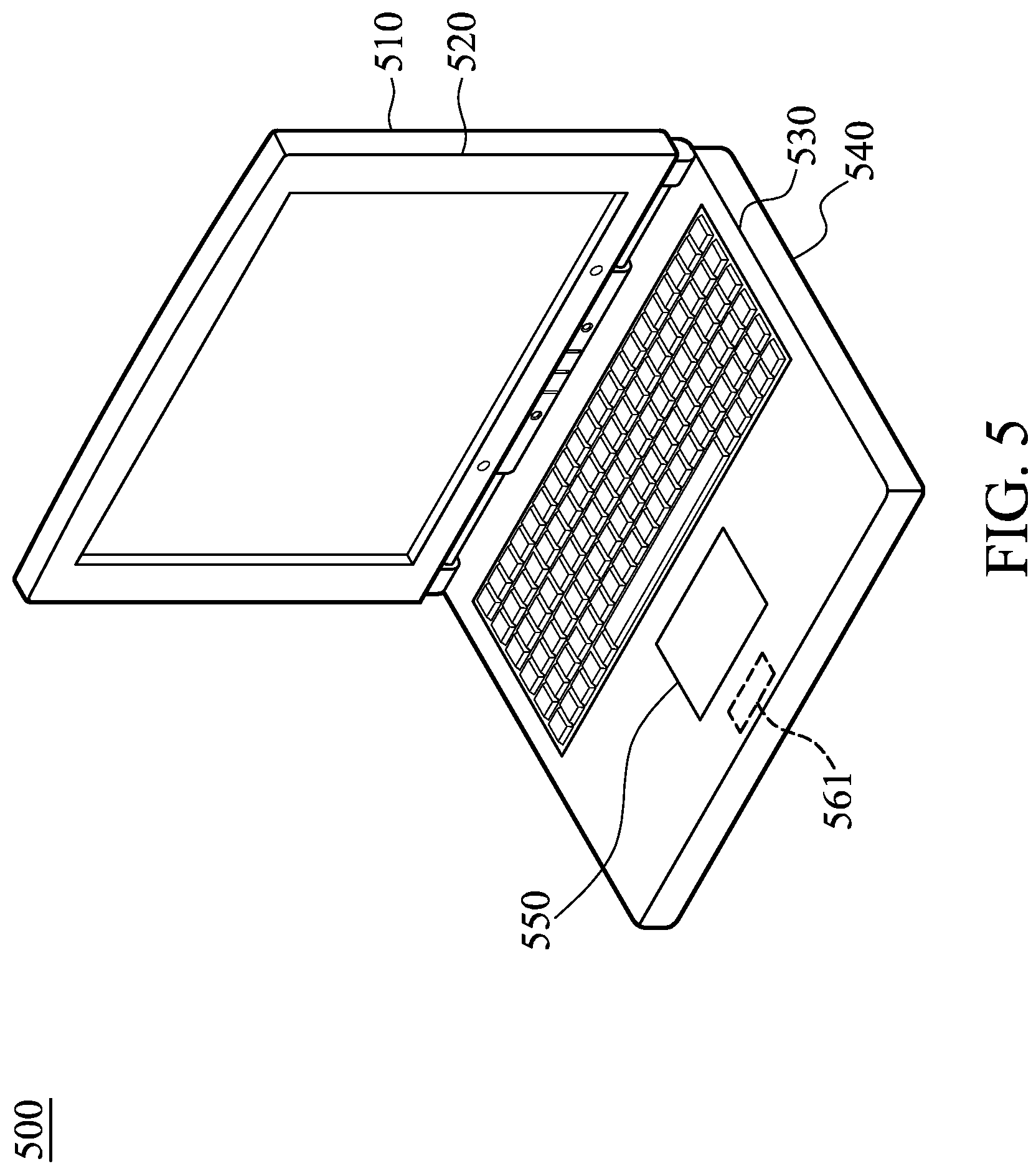 Patent US12107338 Figure 5 – Mobile device supporting wideband operation