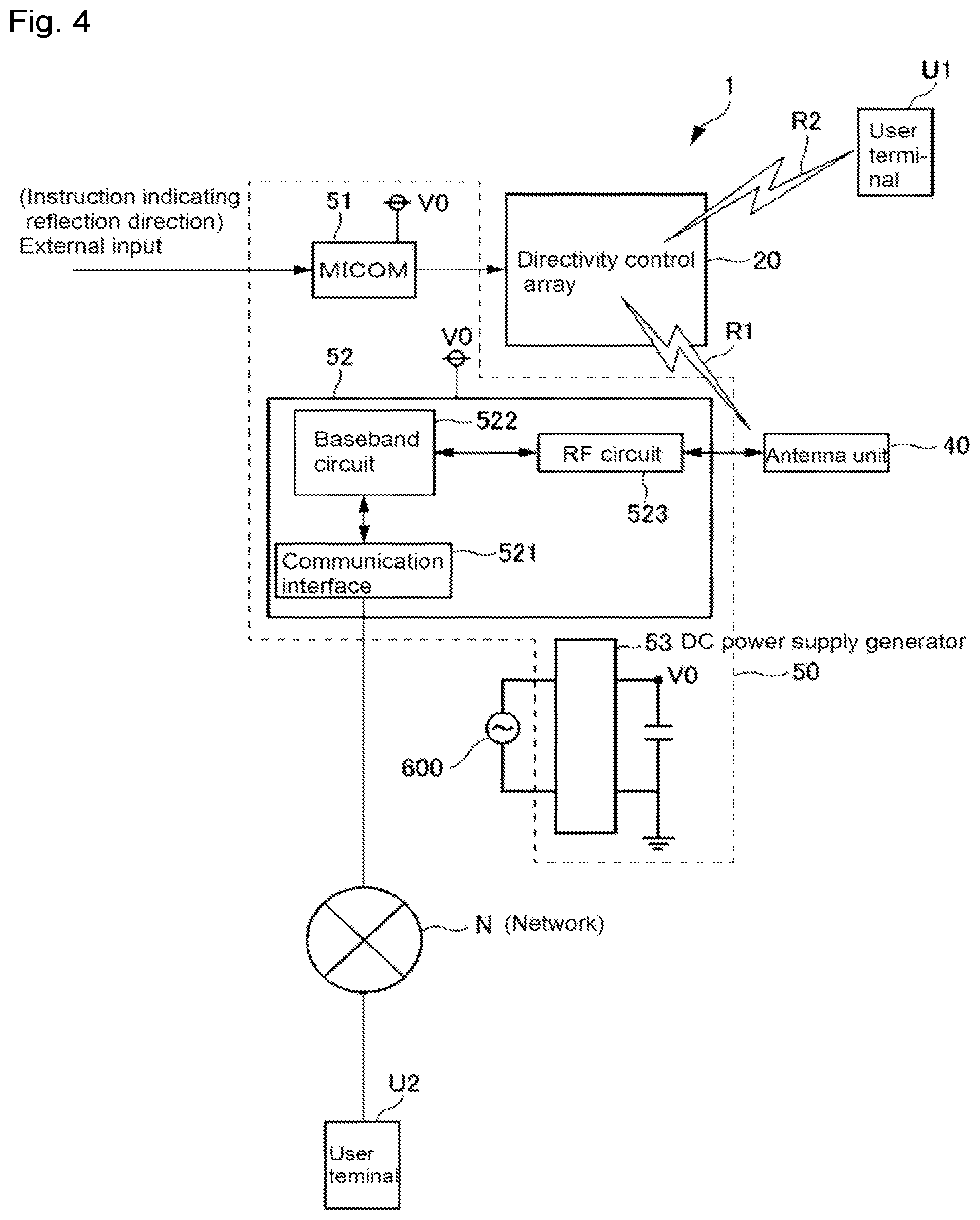 Patent US12107340 Figure 4 – Wireless communication device