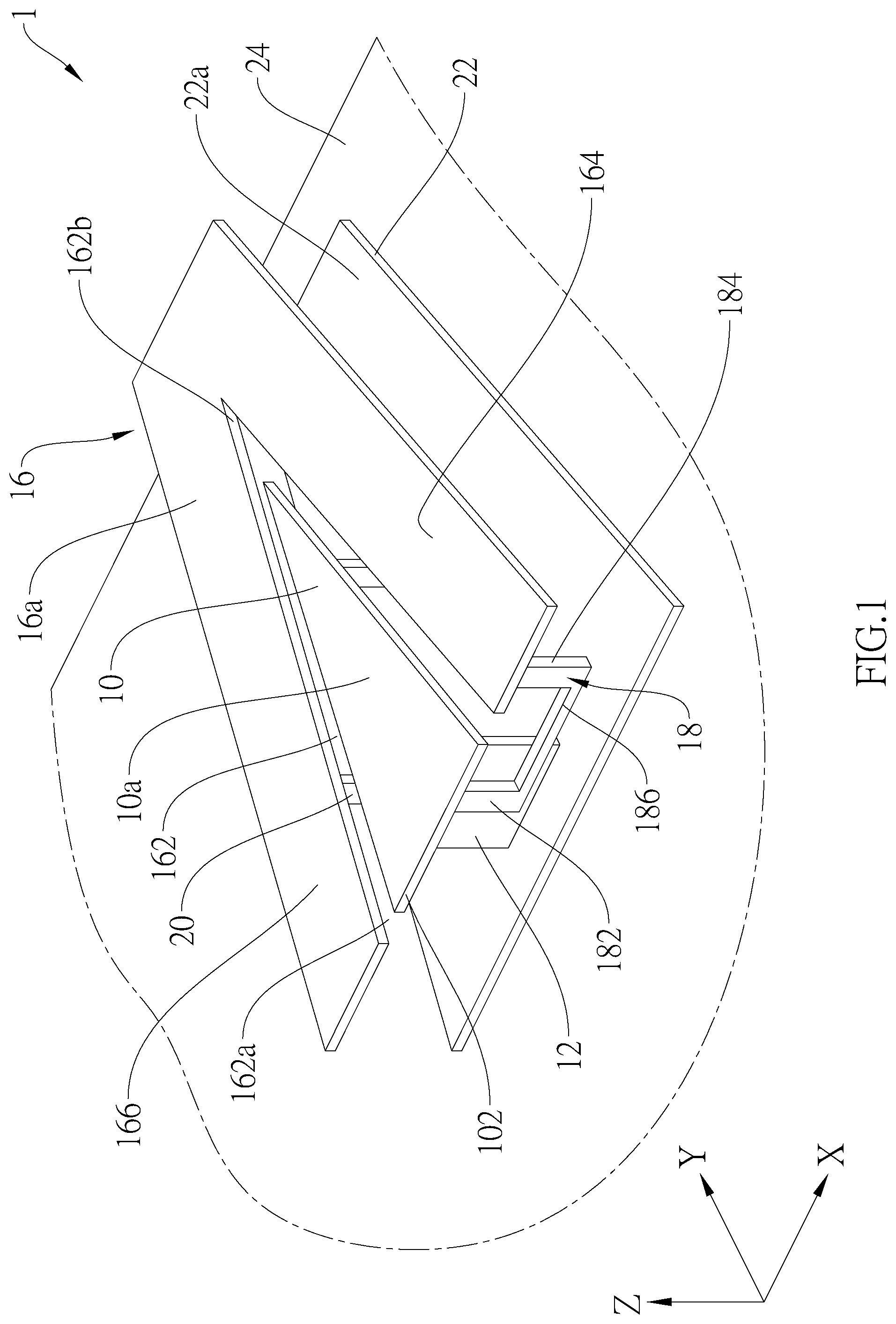 Patent US12107342 — Multiband antenna — Figure 1