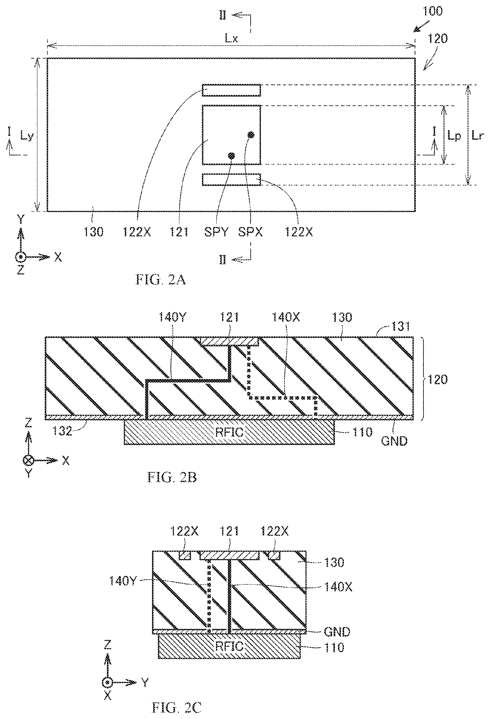 Patent US12107345 Figure 2 – Antenna device
